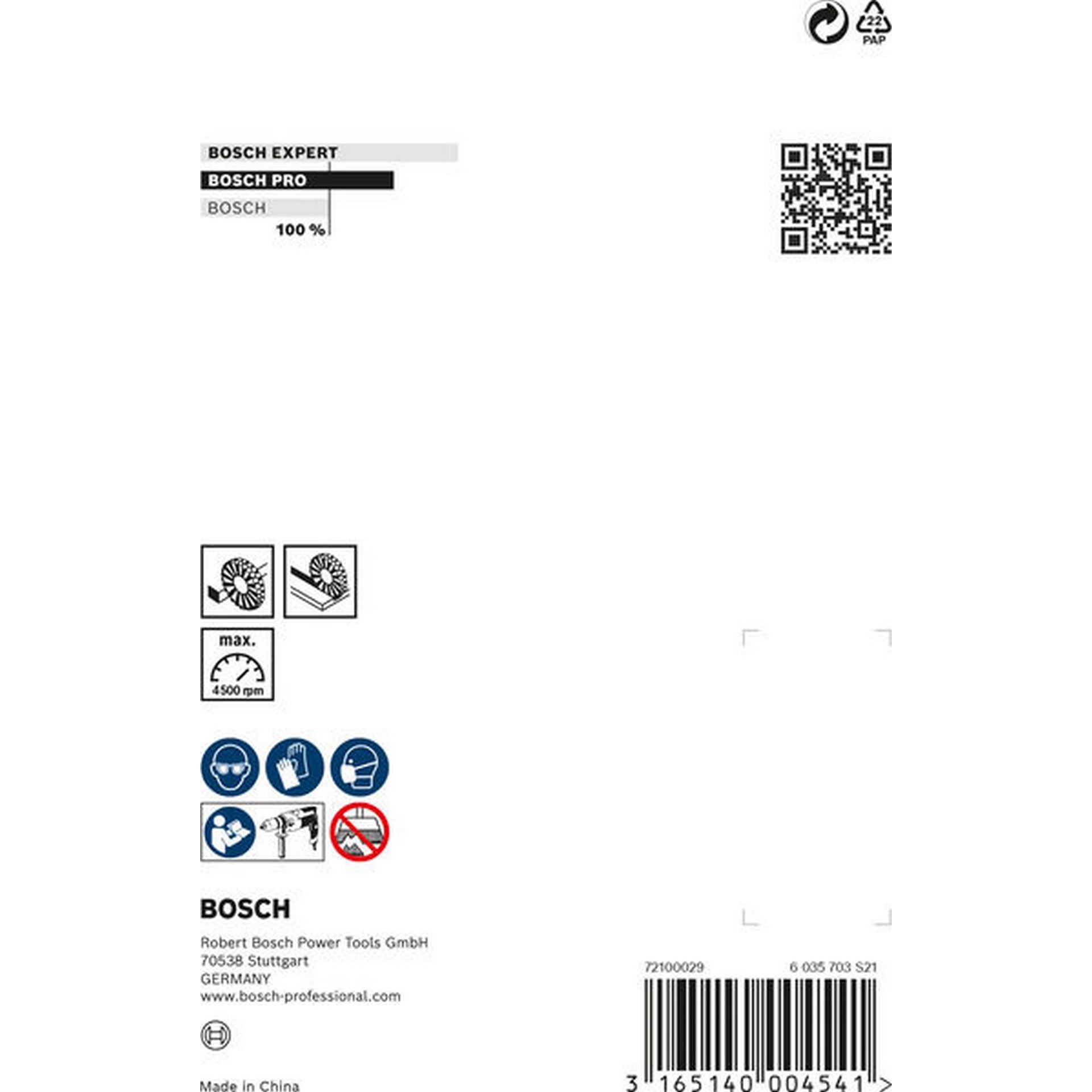 Bosch PRO Metal clean Scheibenbürste, zylindrischer Schaft, 100 x 0,3 mm #1609200273