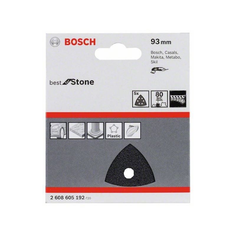 Bosch PRO F355 Schleifblatt, 93 mm, G80, 5-tlg. #2608605192