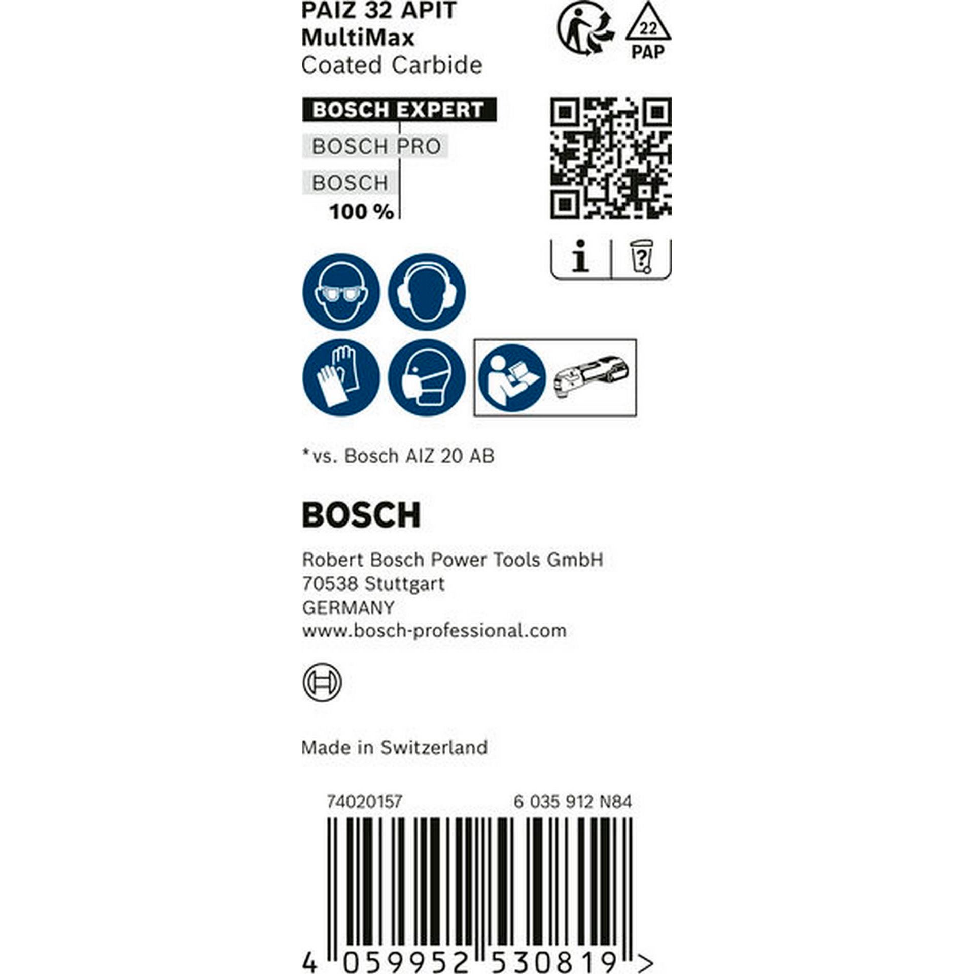 Bosch EXPERT MultiMax PAIZ 32 APIT Tauchsägeblatt, 32 mm, 10-tlg. #2608900029