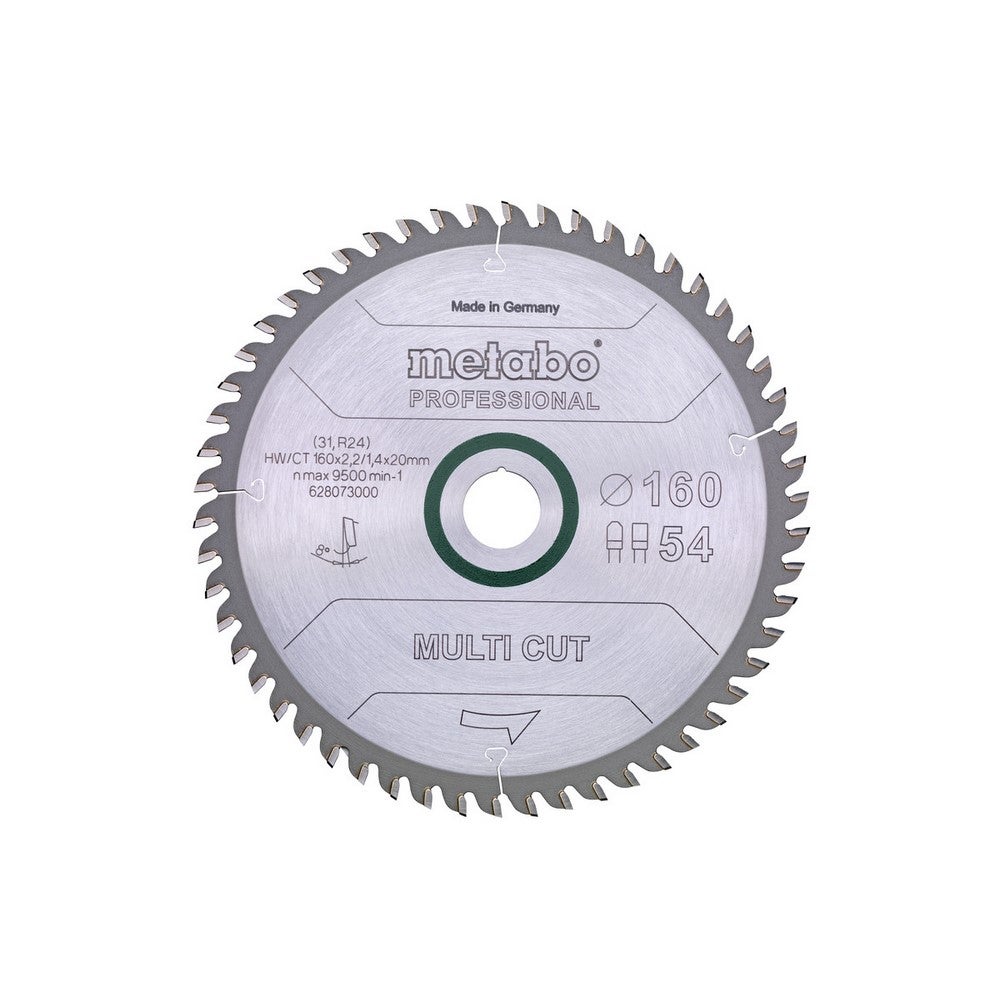 Metabo MultiCutProf 160x20, 54 FZ/TZ 8°
