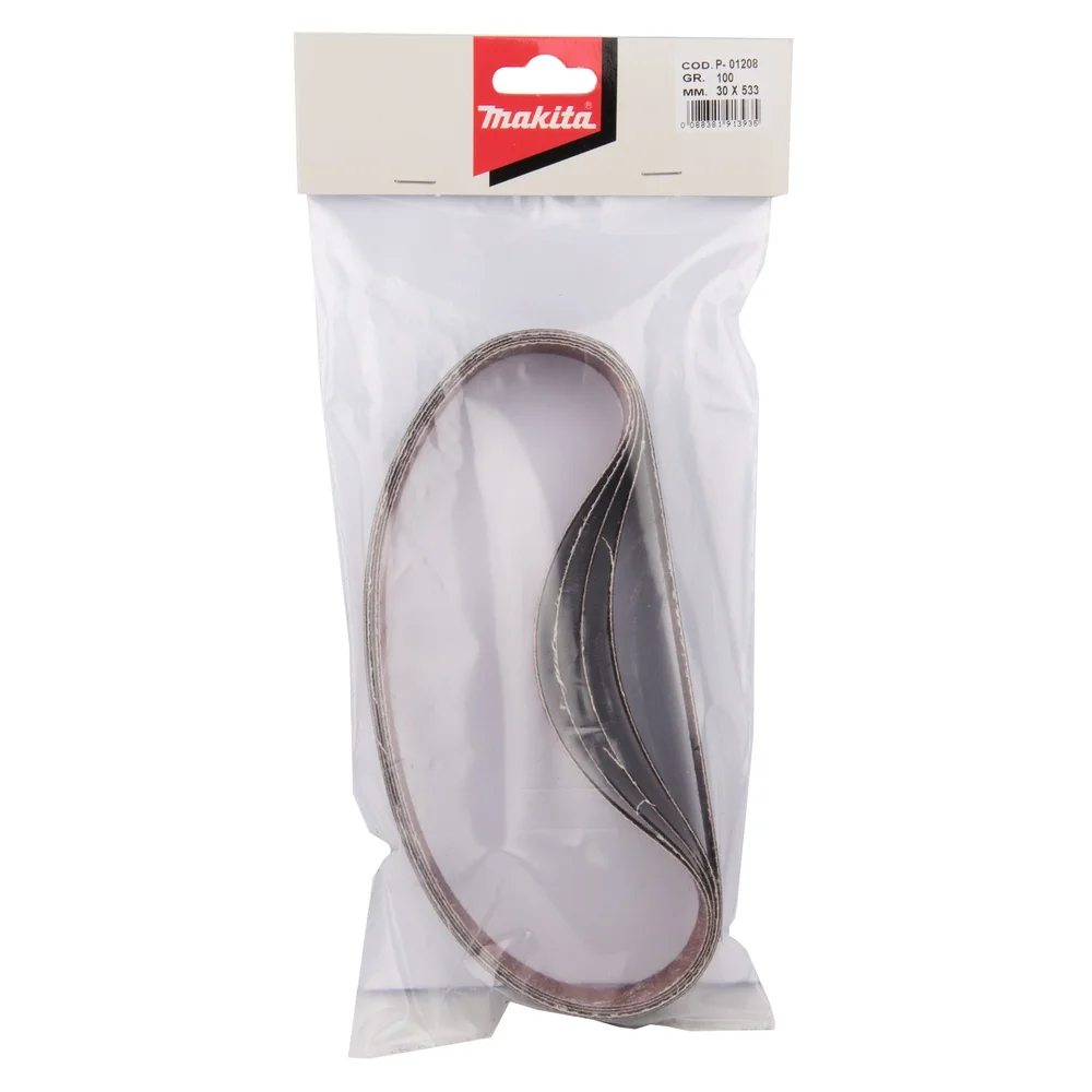 Makita Schleifband Glas 30 x 533 mm, K100, 5 Stk. #P-01208