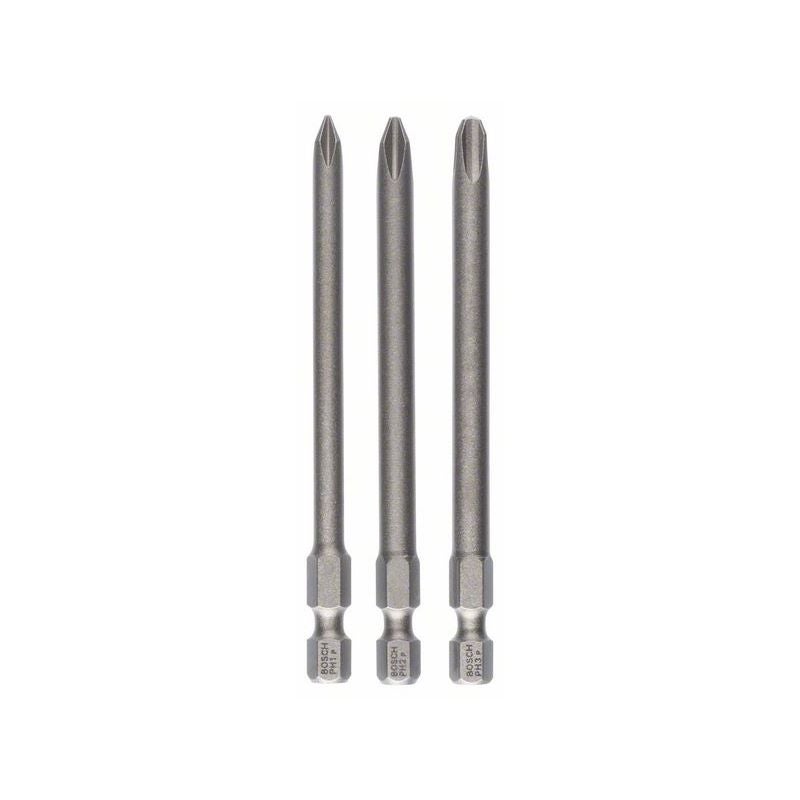 Bosch Schrauberbit-Set Extra-Hart, 3-teilig, PH1, PH2, PH3, 89 mm #2607001757