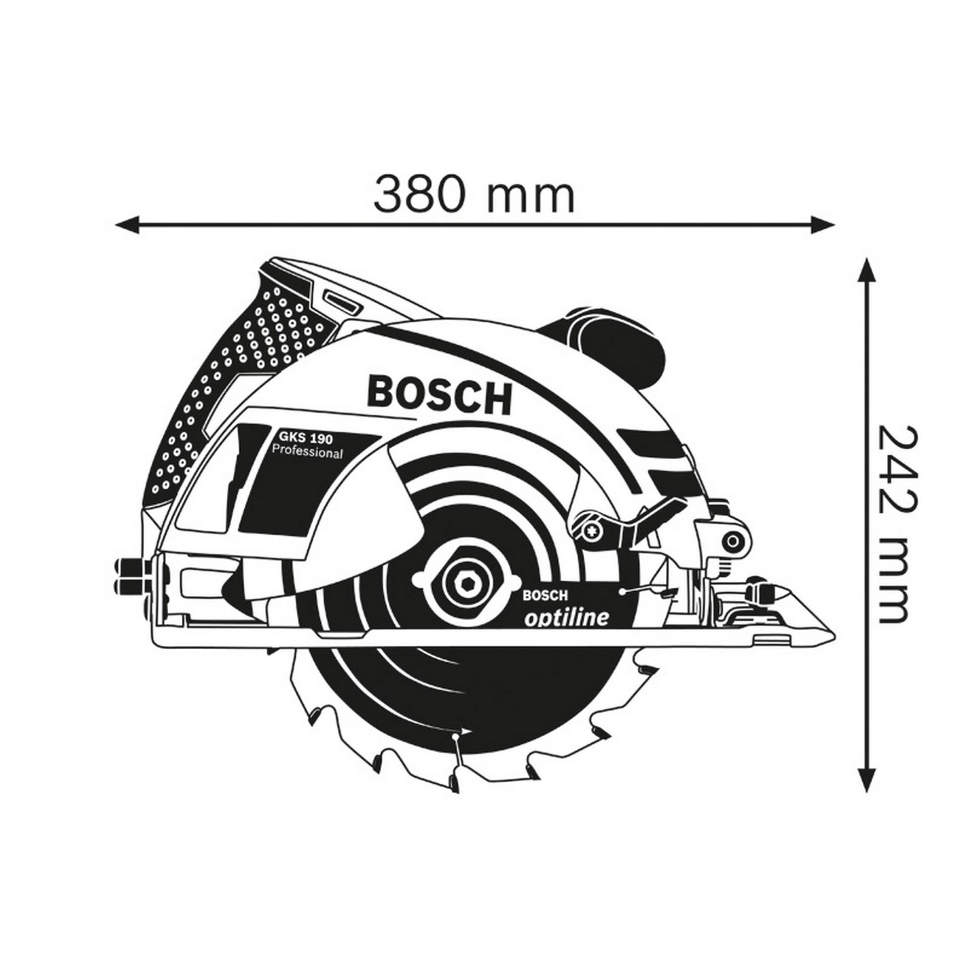 Bosch Handkreissäge GKS 190 #0601623000
