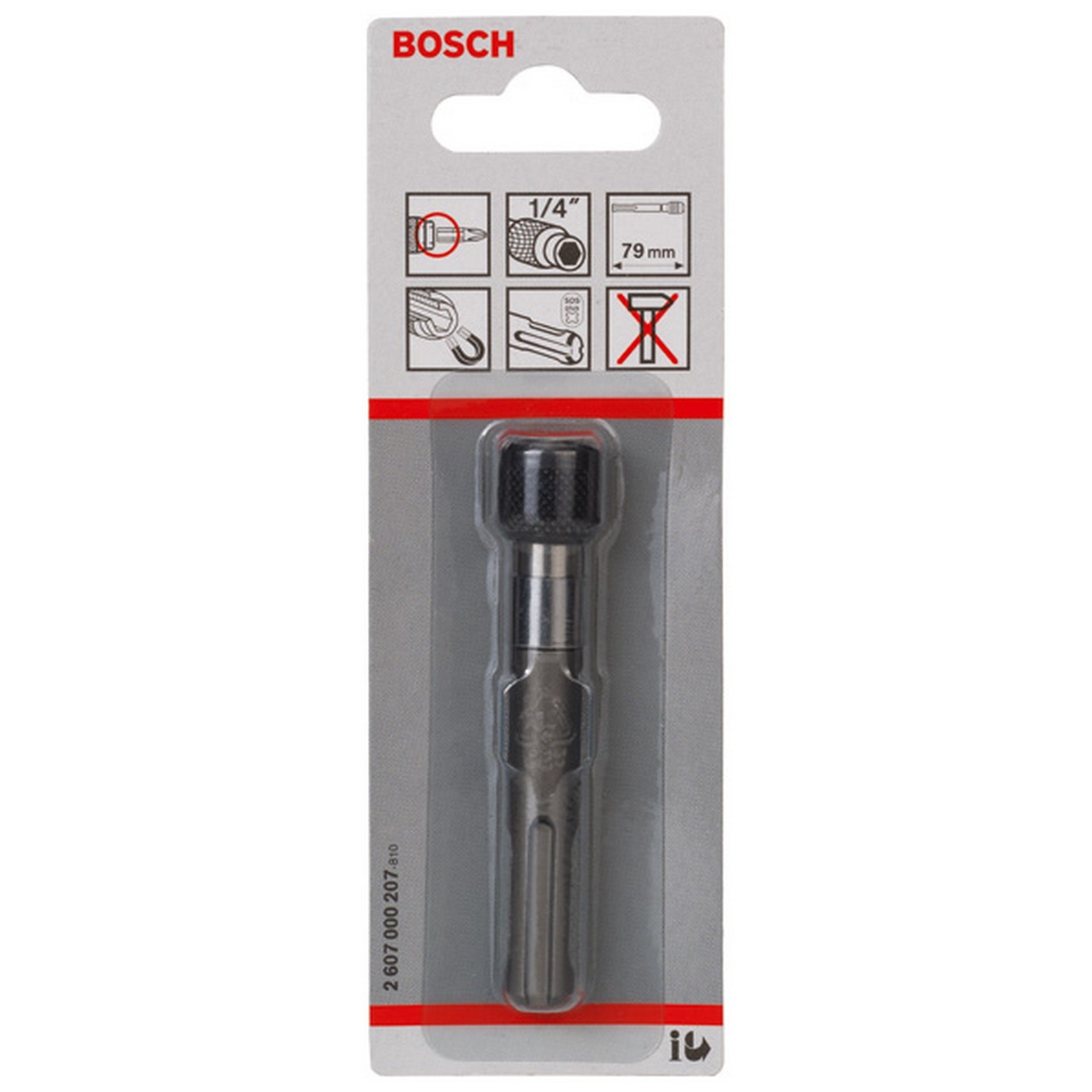 Bosch Universalhalter, mit SDS plus-Aufnahmeschaft, 1/4-Zoll, 79 mm, 14 mm #2607000207