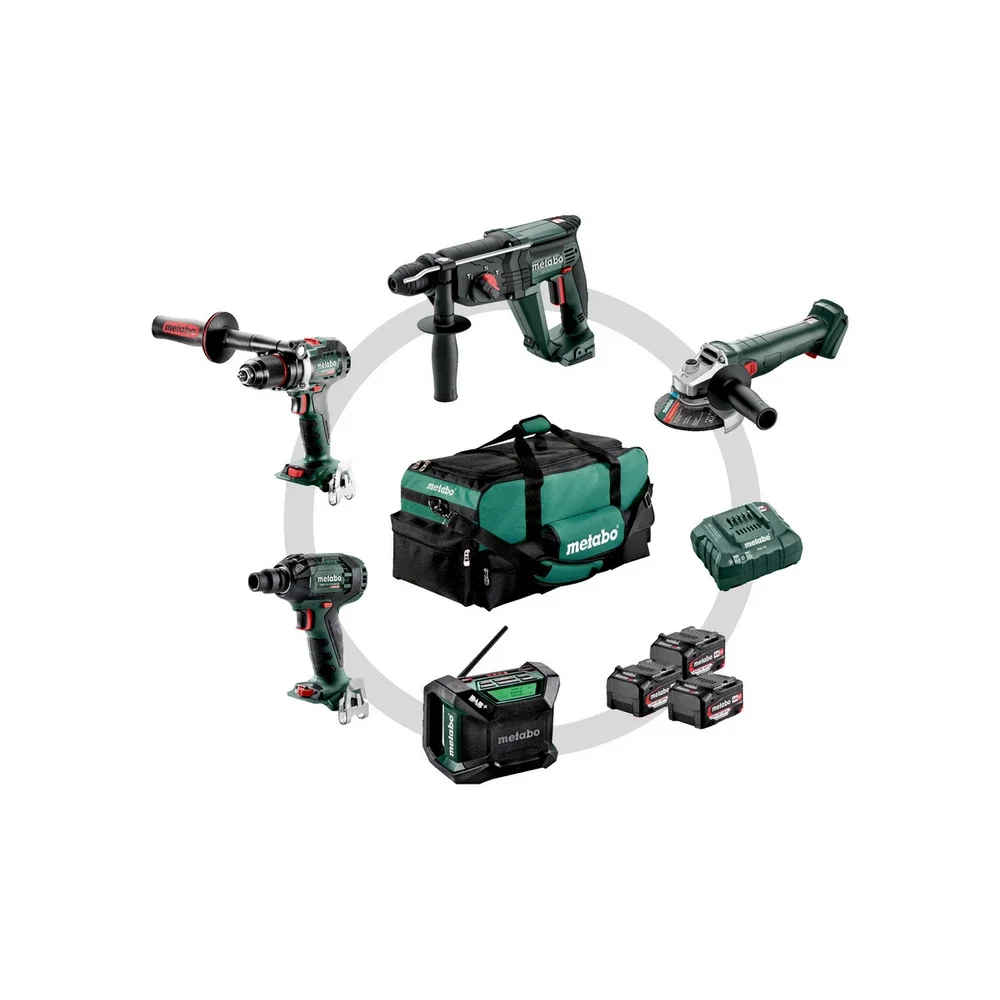 Metabo Akku Combo Set Bauhandwerk 5.2 #685213000 BS 18 LTX BL + KH 18 LTX 24 + W 18 L 9-125 Quick +