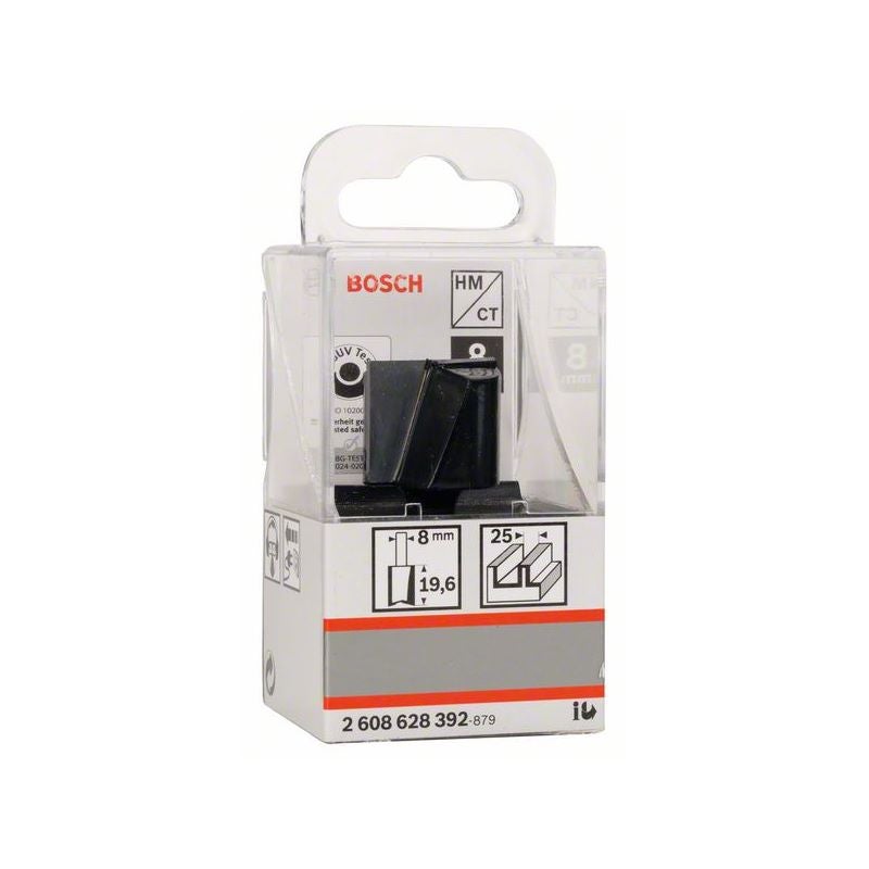 Bosch PRO Nutfräser, zweischneidig, D 25 mm, L 19,6 mm, S 8 mm #2608628392