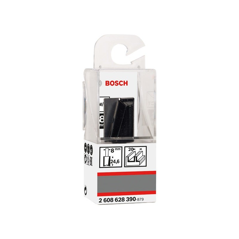 Bosch PRO Nutfräser, zweischneidig, D 20 mm, L 24,6 mm, S 8 mm #2608628390