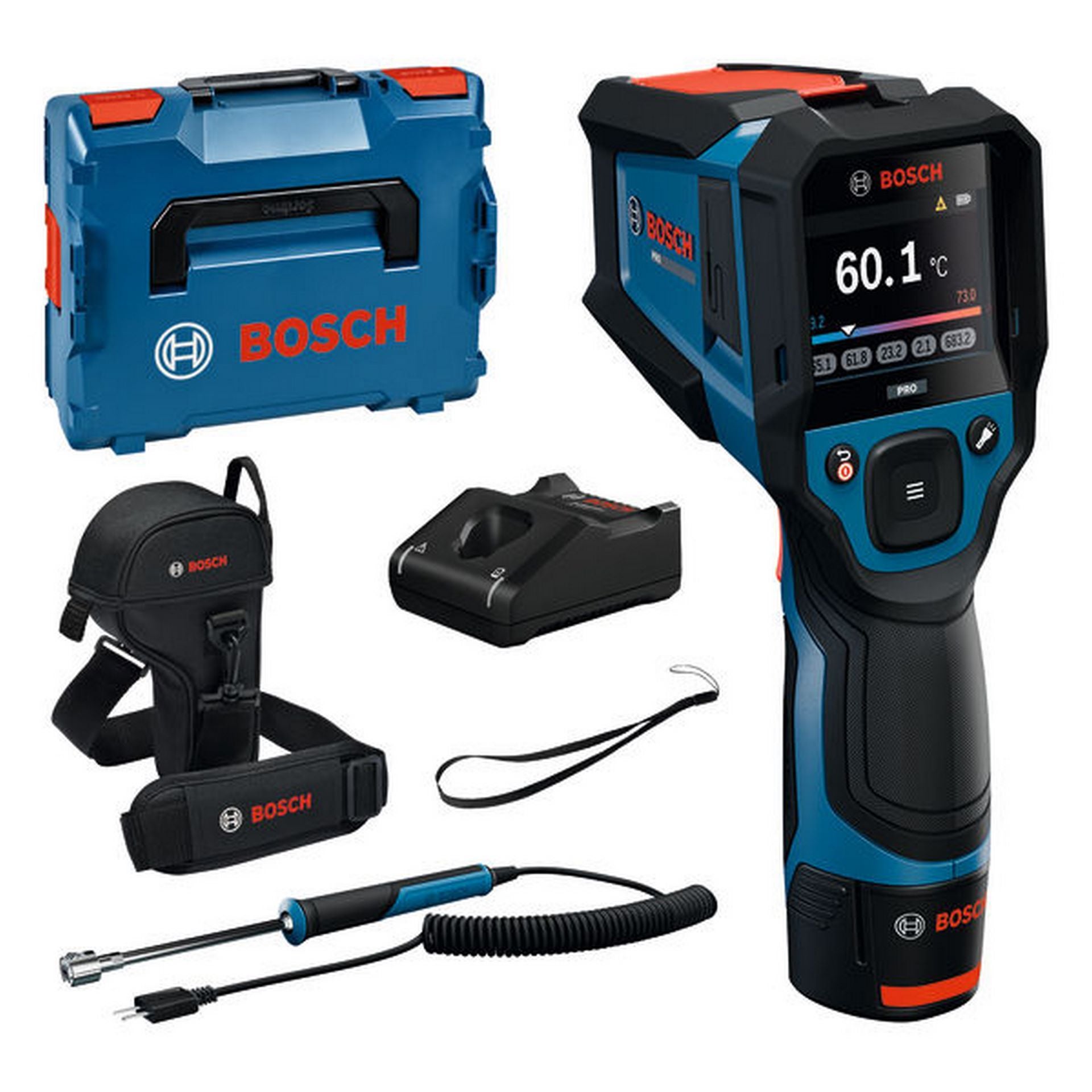Bosch Thermodetektor GIS12V-800-16, 1 x Akku GBA 12V 2.0Ah in L-BOXX #0601083B01