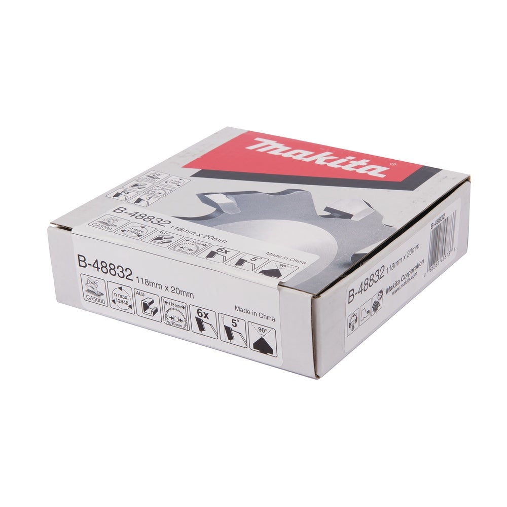 Makita HM-Fräser 90°, 118 x 20 mm, 6 Zähne #B-48832