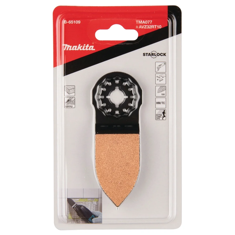 Makita Schleifplatte HM/RIFF, 32 x 50 mm, K100, TMA077 #B-65109