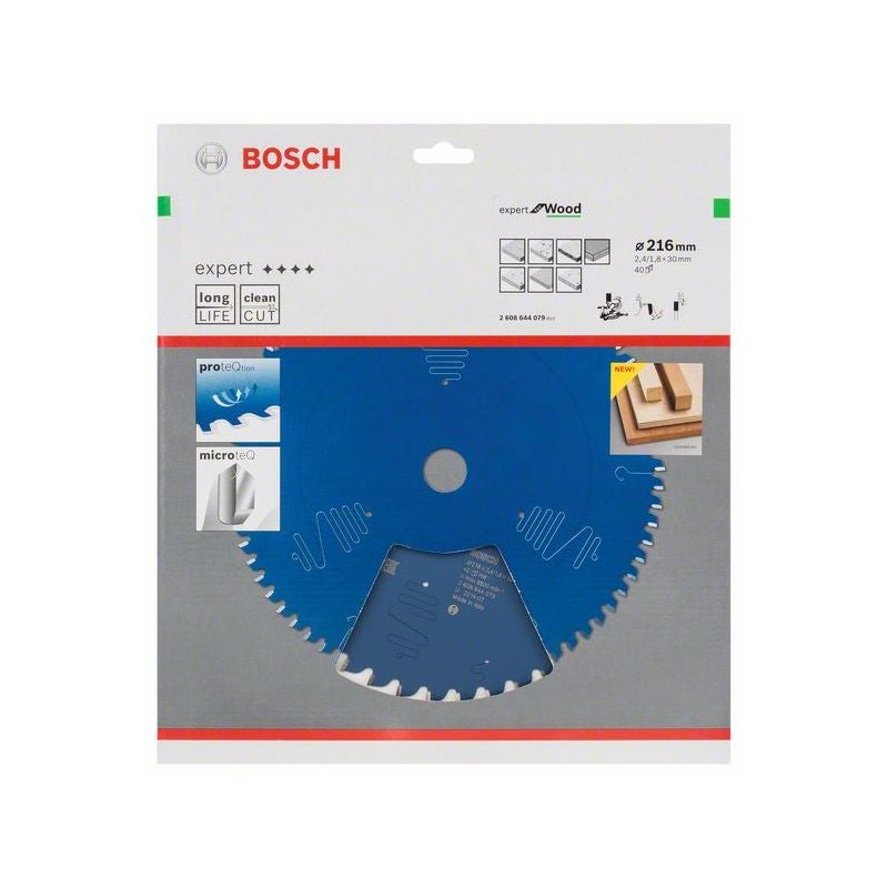 Bosch EXPERT Wood Kreissägeblatt, 216x2,4/1,8x30 mm, Z40 #2608644079