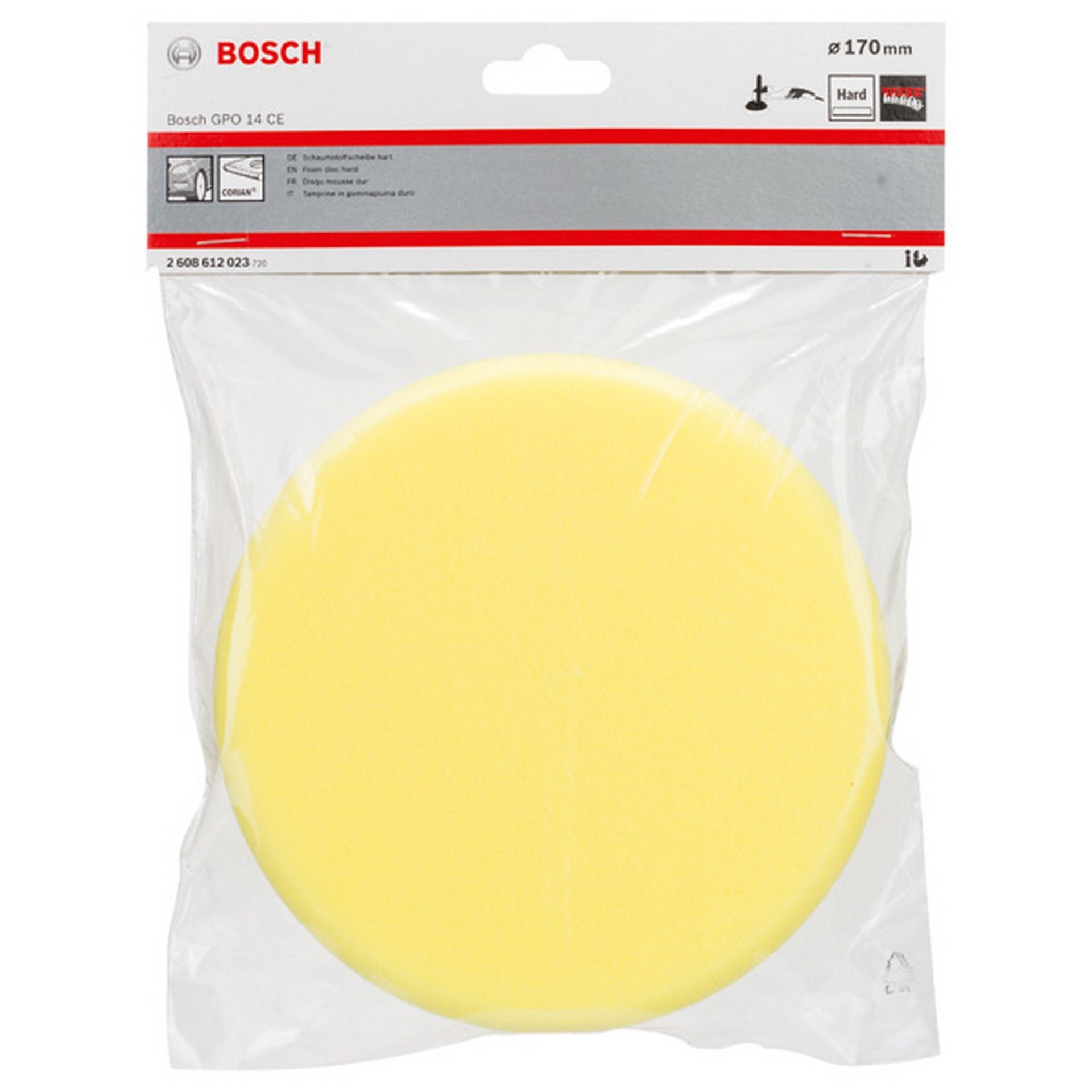 Bosch Schaumstoffscheibe hart (gelb), Ø 170 mm #2608612023