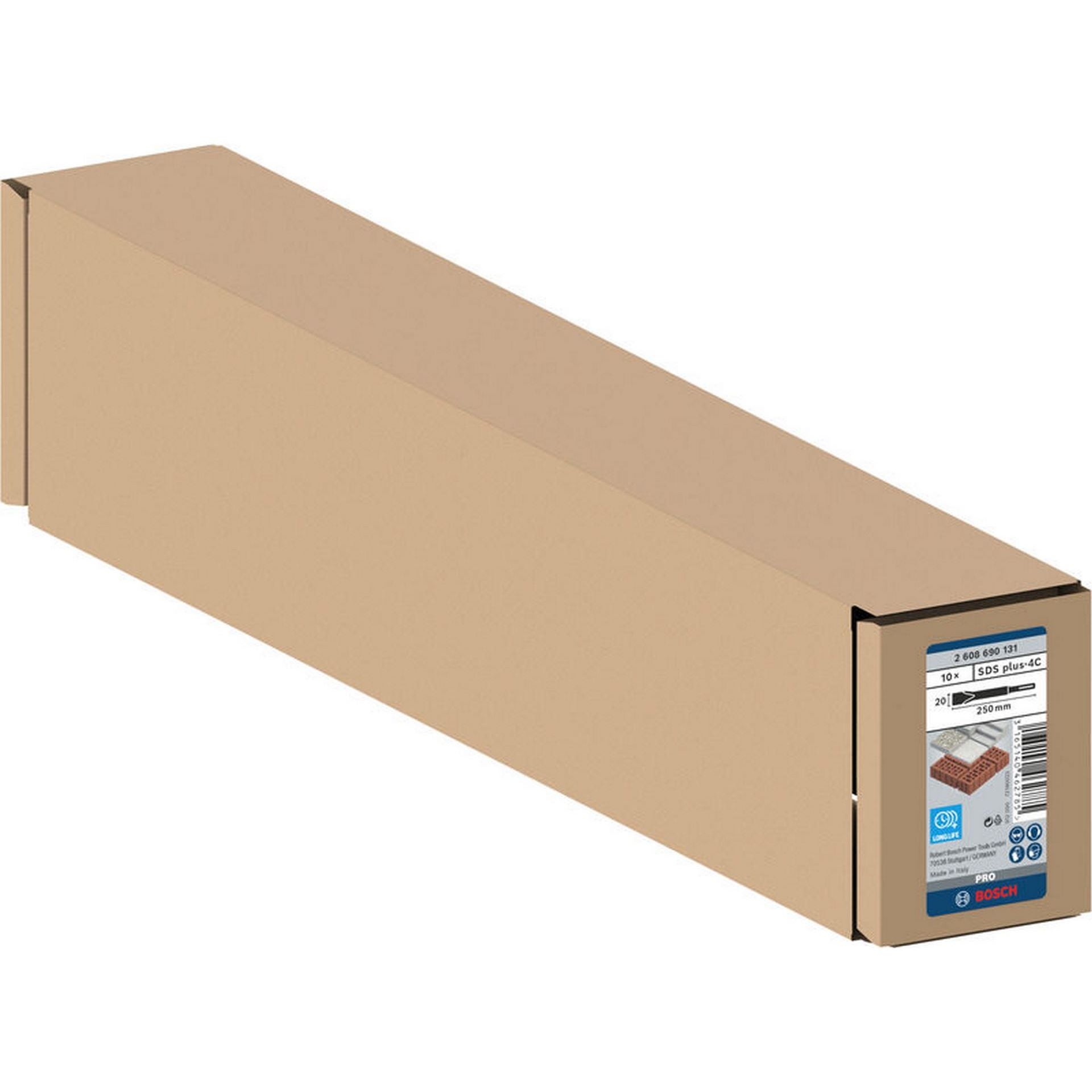 Bosch PRO SDS plus-4C Flachmeißelset, 20 x 250 mm, 10-tlg. #2608690131