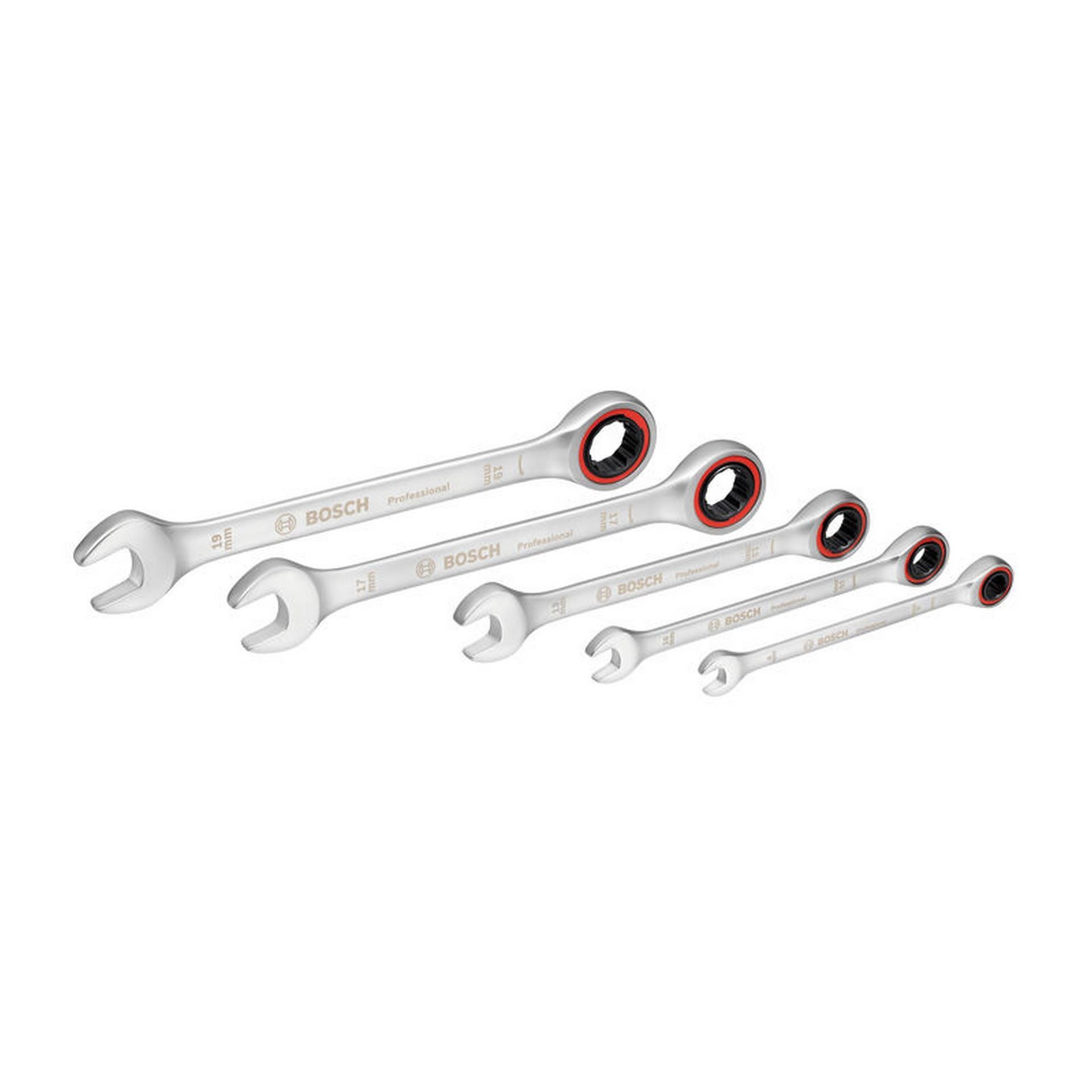 Bosch Ratschen-Einmaulschlüssel-Set, 5-teilig #1600A02Z3D