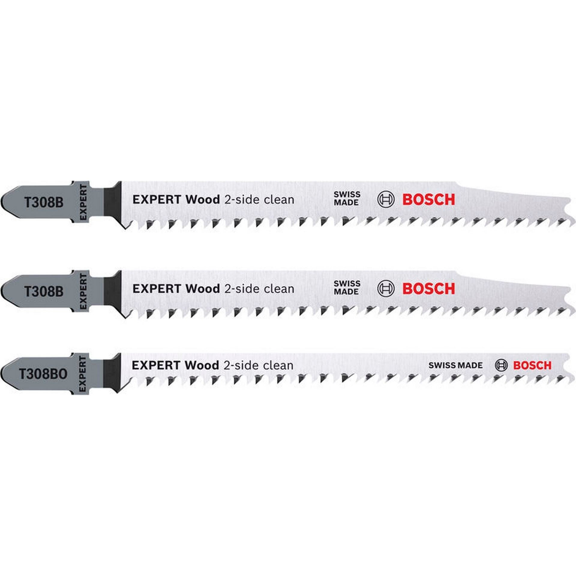 Bosch Expert Wood 2-side clean Stichsägeblatt-Set, 3-tlg. #2608900559