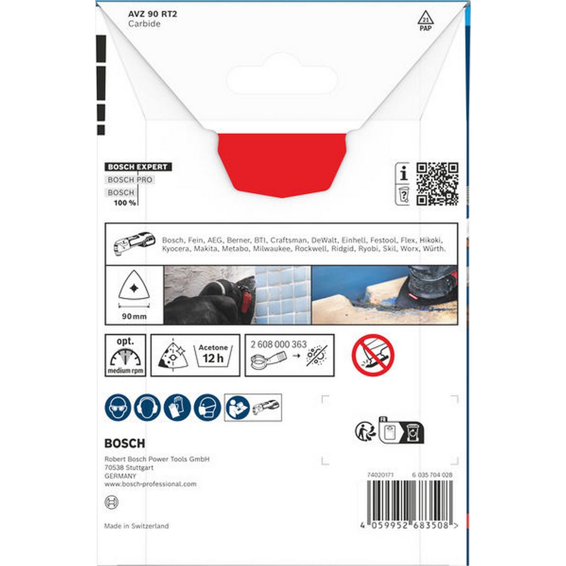 Bosch EXPERT AVZ 90 RT2 Schleifplatte, 90 mm #2608902061