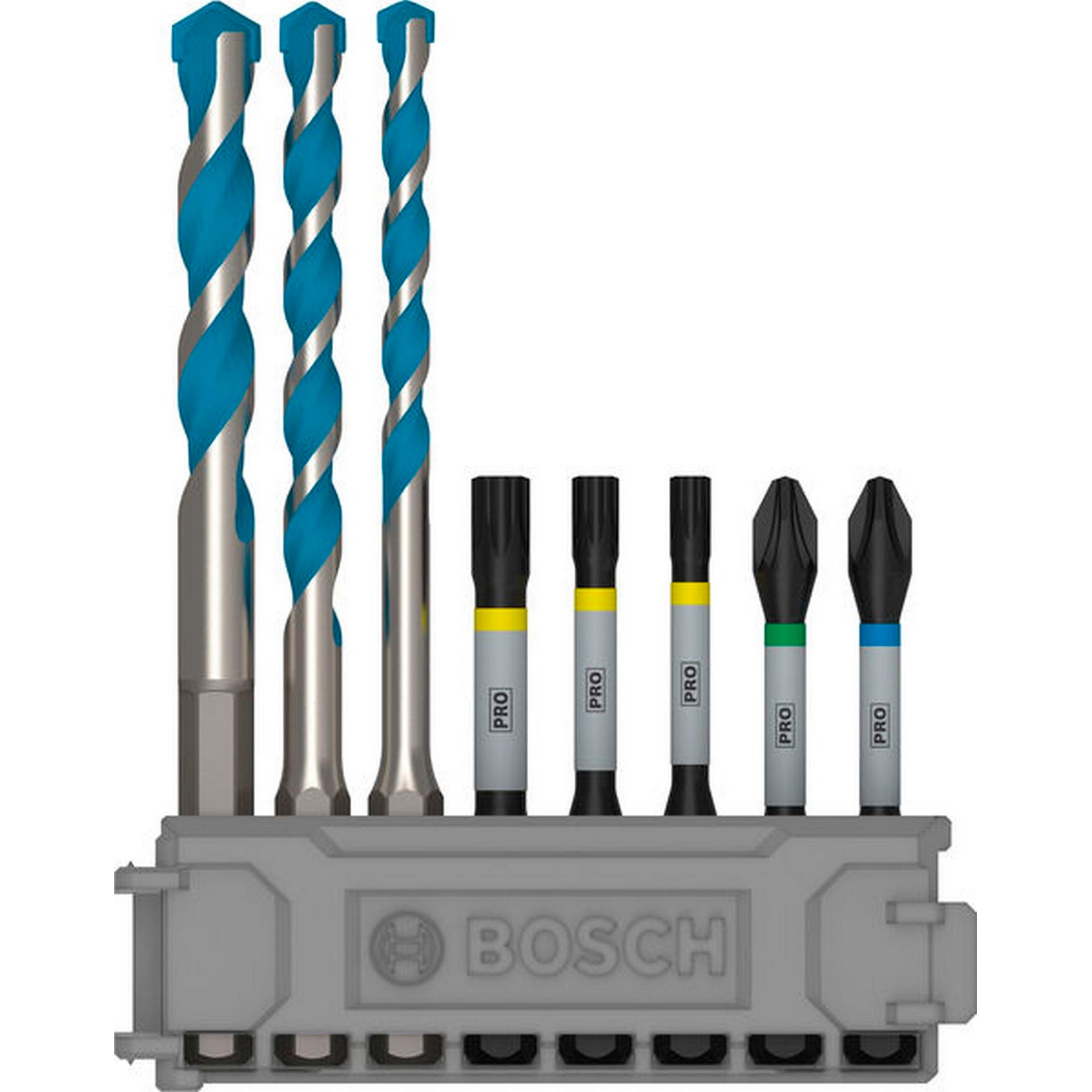 Bosch PRO Impact Set mit Multi Constr. Bohrer, PH2/PZ2/T20/T25/T30, MC 5/6/8, 8-tlg. #2608577144