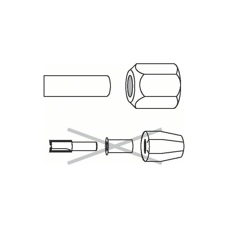 Bosch Spannzange, 8 mm, 27 mm #2608570111