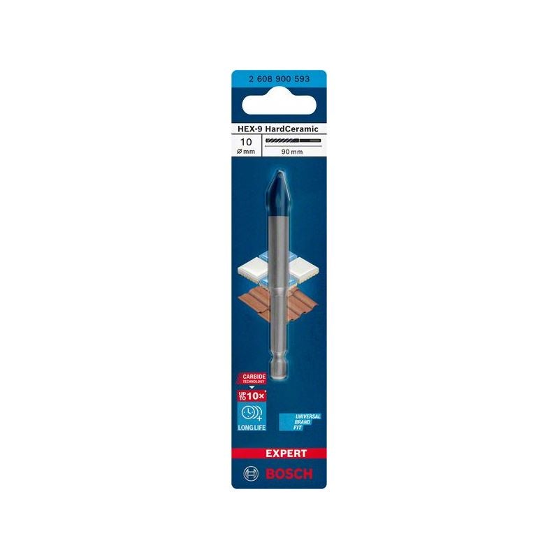 Bosch EXPERT HEX-9 Hard Ceramic Bohrer, 10x90 mm #2608900593