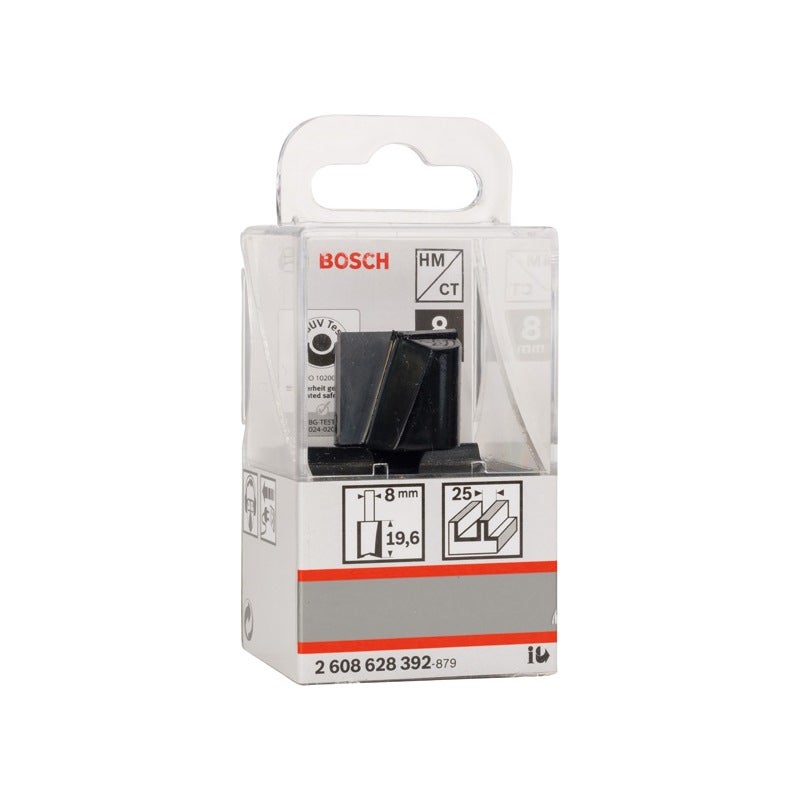 Bosch PRO Nutfräser, zweischneidig, D 25 mm, L 19,6 mm, S 8 mm #2608628392