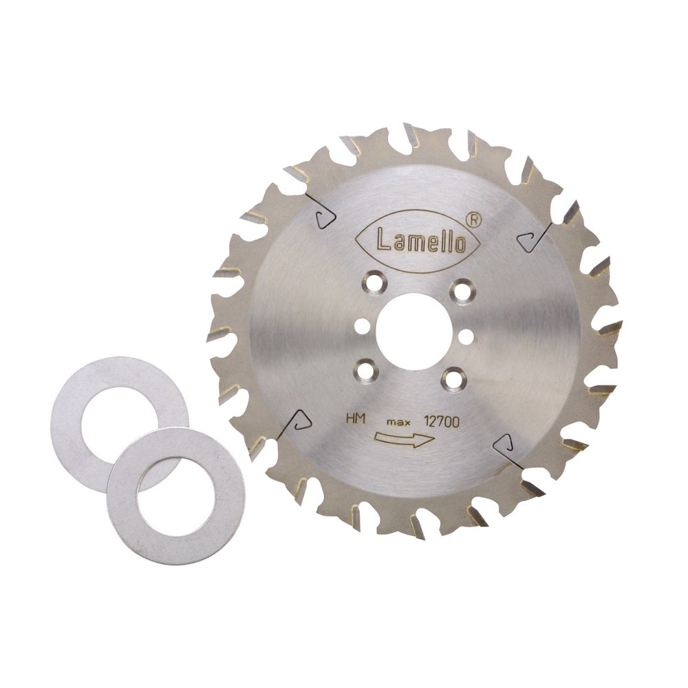 Lamello Sägeblatt  für 3S Pa, HW, Ø120x2.4xØ22 mm, Z20, NL 6, inkl. Distanzscheiben #132312