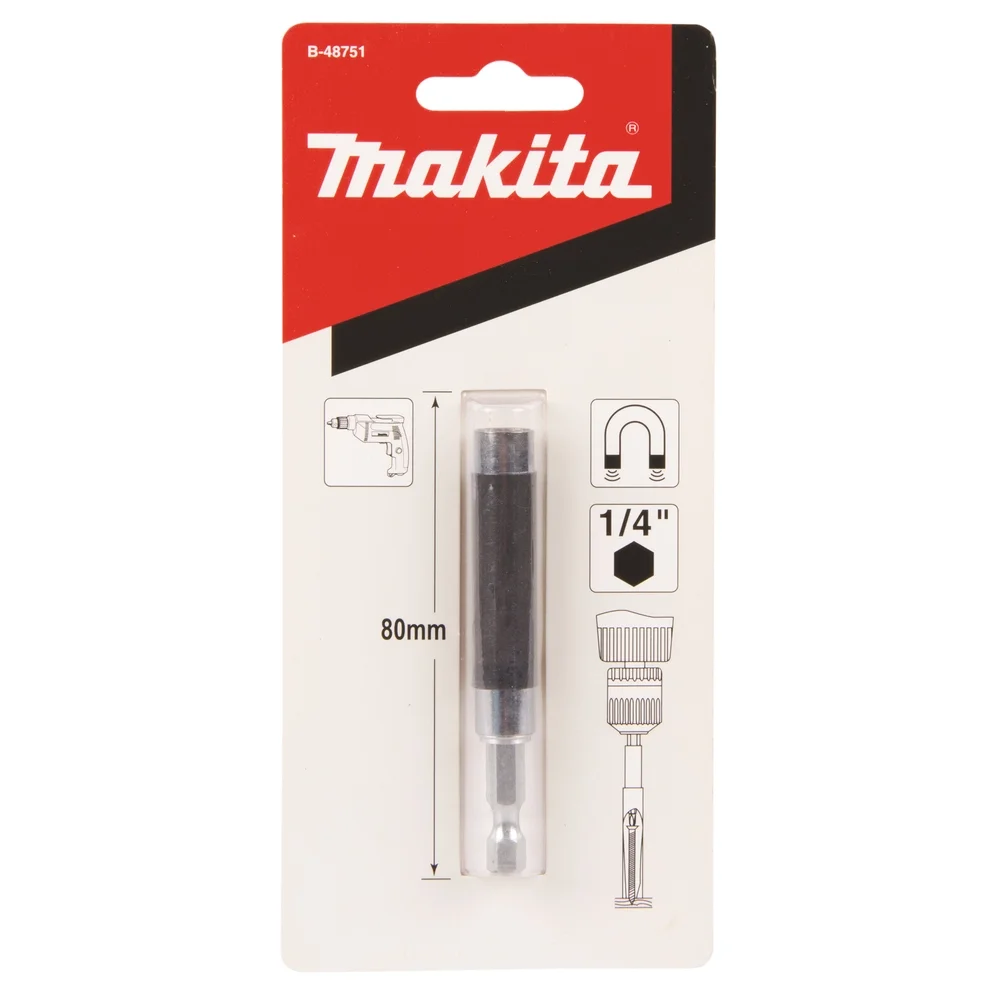 Makita Magnetischer Bithalter mit Schiebehülse, 80 mm #B-48751