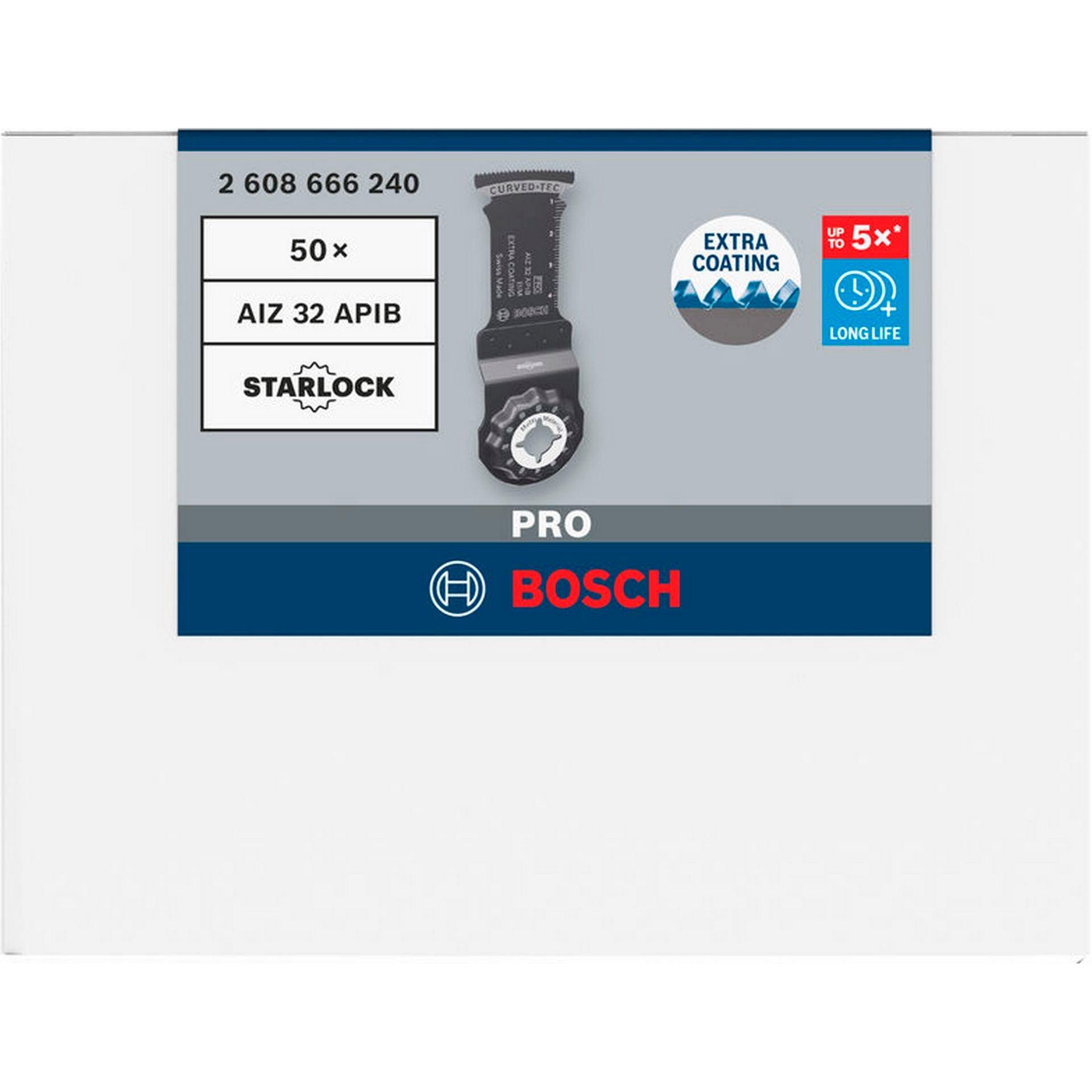 Bosch PRO AIZ 32 APIB Blatt für Multifunktionswerkzeuge, 32 x 50 mm, 50-tlg. #2608666240