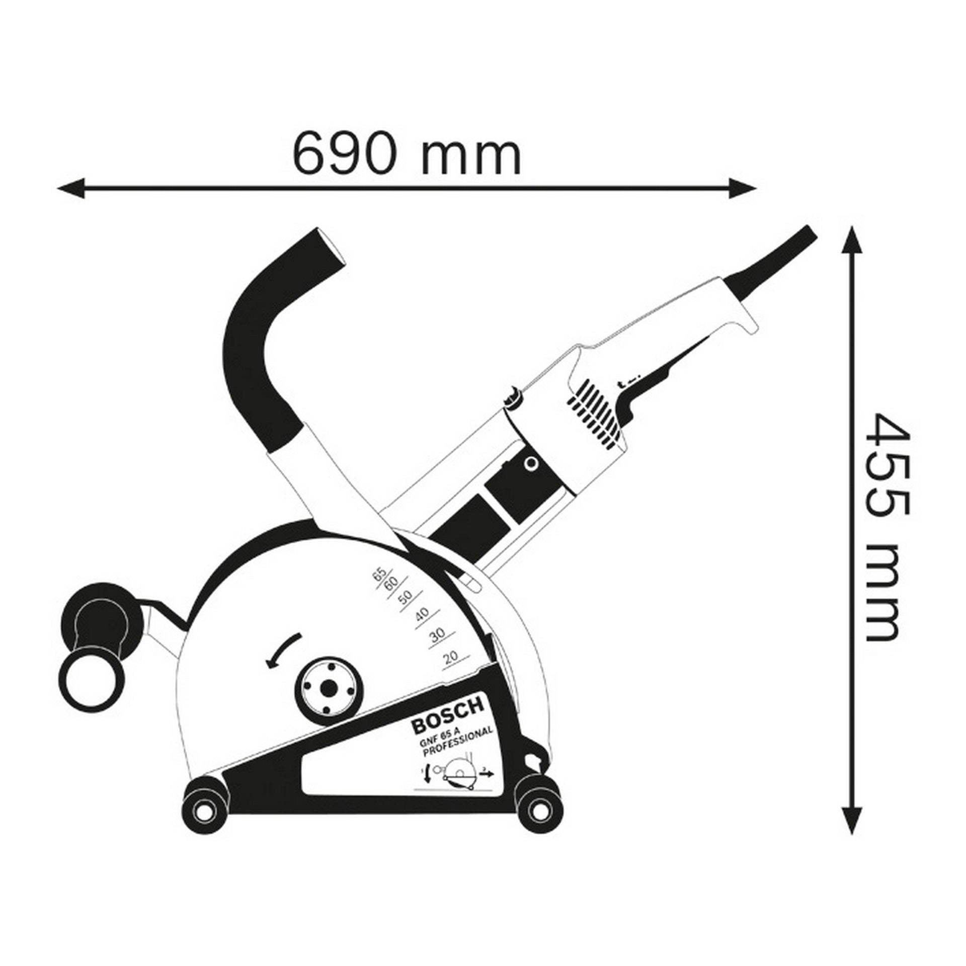 Bosch Mauernutfräse GNF 65 A #0601368703
