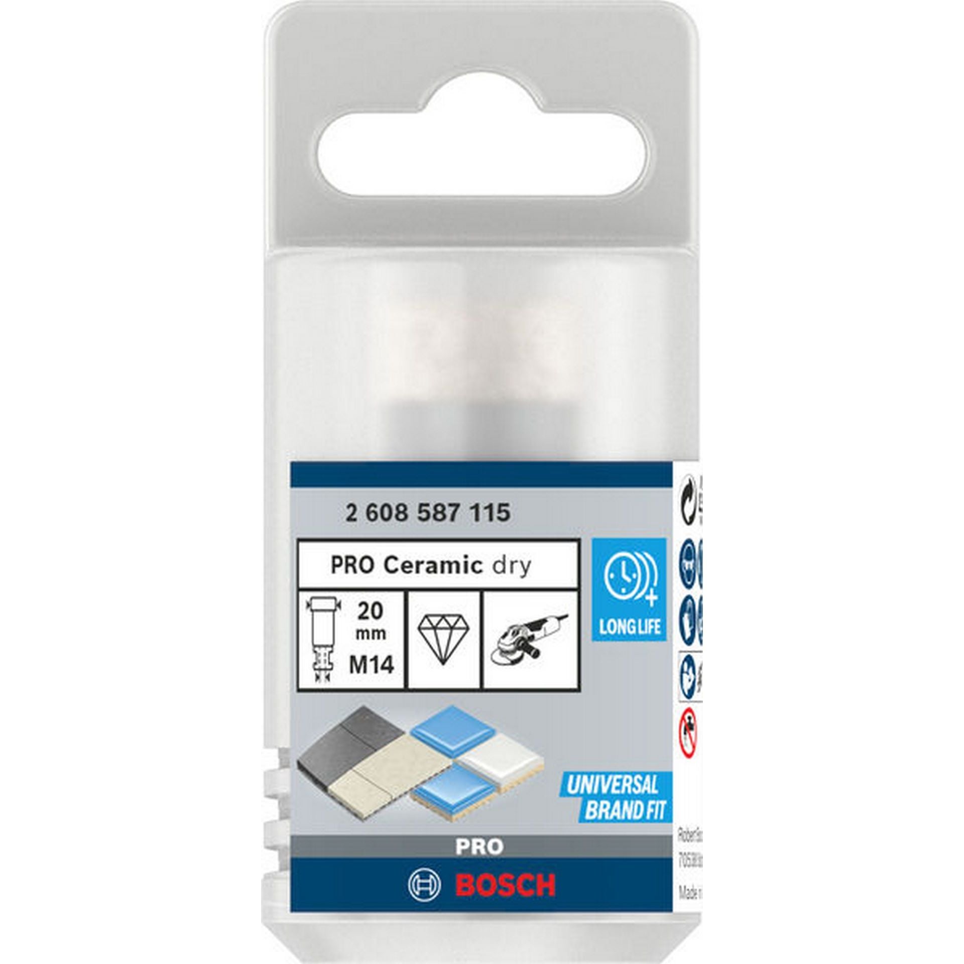 Bosch PRO Ceramic Trockenbohrkrone, 20 x 35 x 14 mm #2608587115
