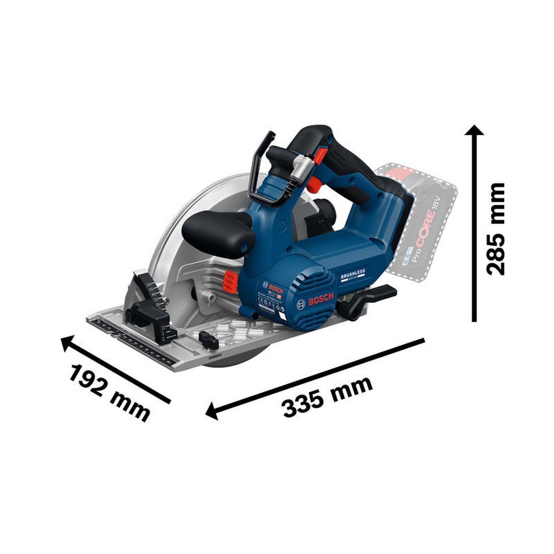 Bosch Akku-Kreissäge GKS 18V-68-2 #06016D0000