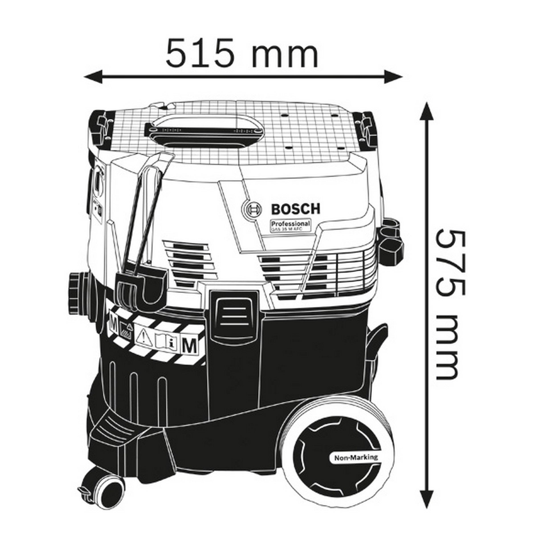 Bosch Kabelgebundener Sauger GAS 35 M AFC #06019C3100
