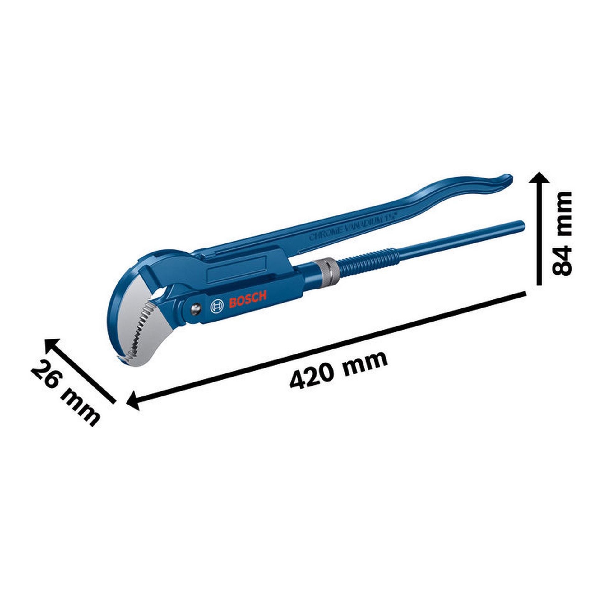 Bosch Sanitär-Eckrohrzange, 45°, 420 mm #1600A02W3T