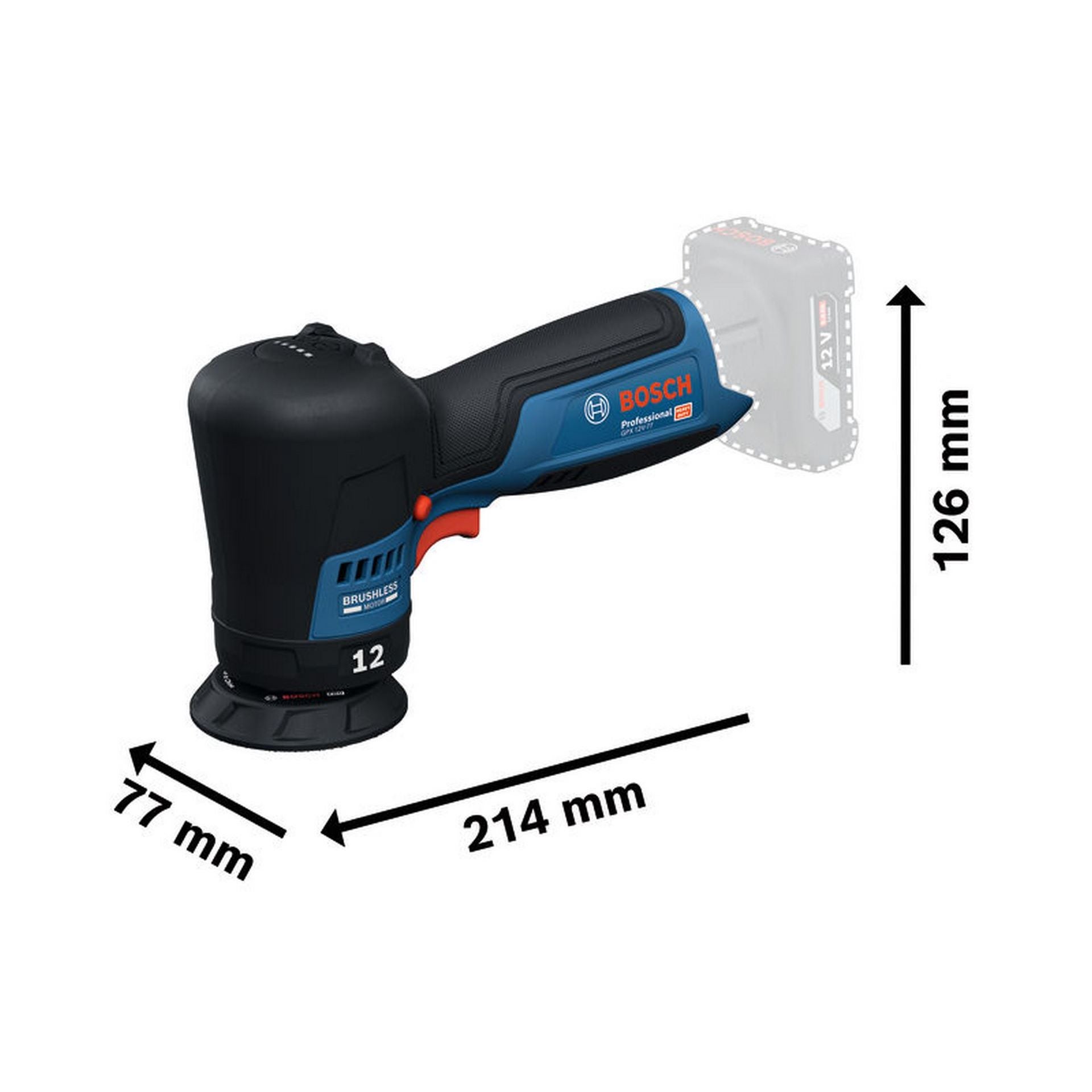 Bosch Polierer GPX 12V-77 #06019L4003