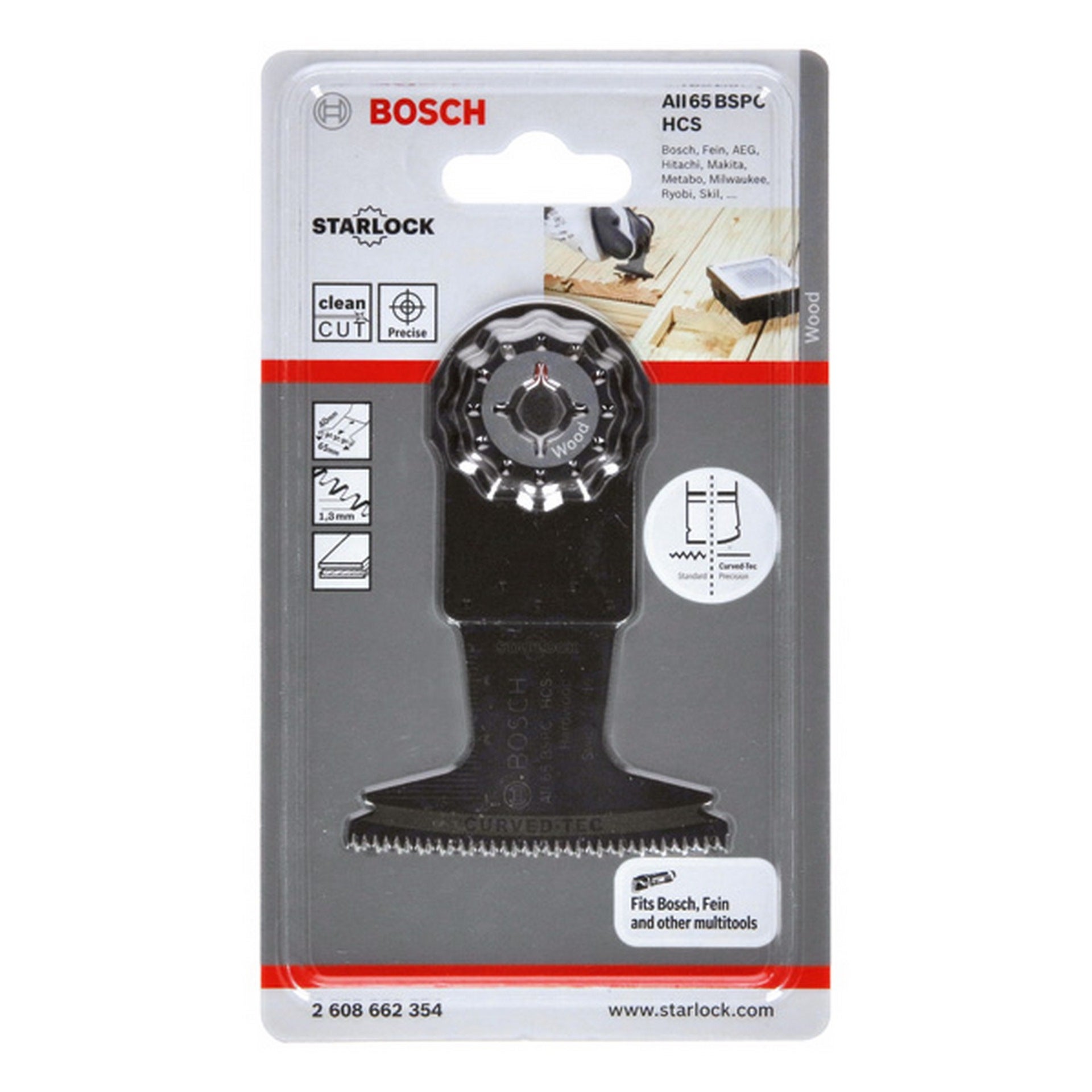 Bosch HCS Tauchsägeblatt AII 65 BSPC Hard Wood, 40 x 65 mm, 1er-Pack #2608662354
