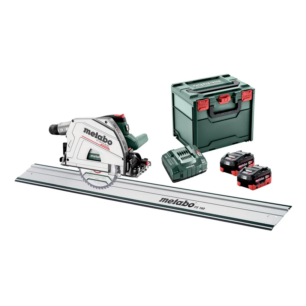 Metabo Set Akku-Tauchkreissäge KT 18 LTX 66 BL Set #691172810 mit Führungsschiene FS 160