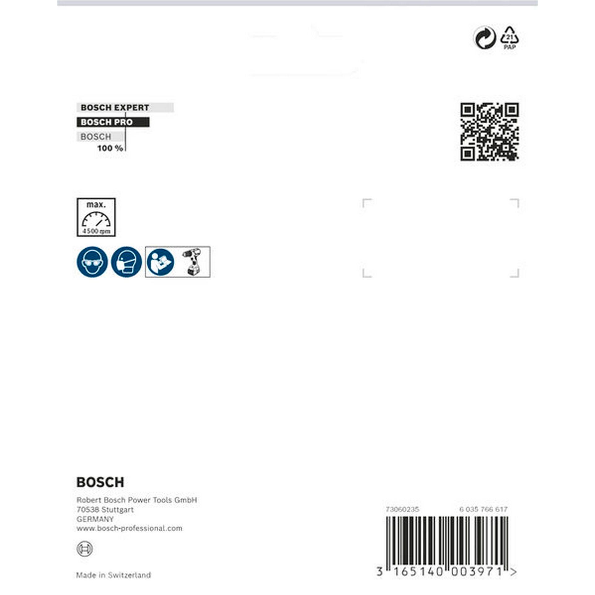 Bosch PRO Stützteller 125 x 8 mm, Klettverschluss #1609200154