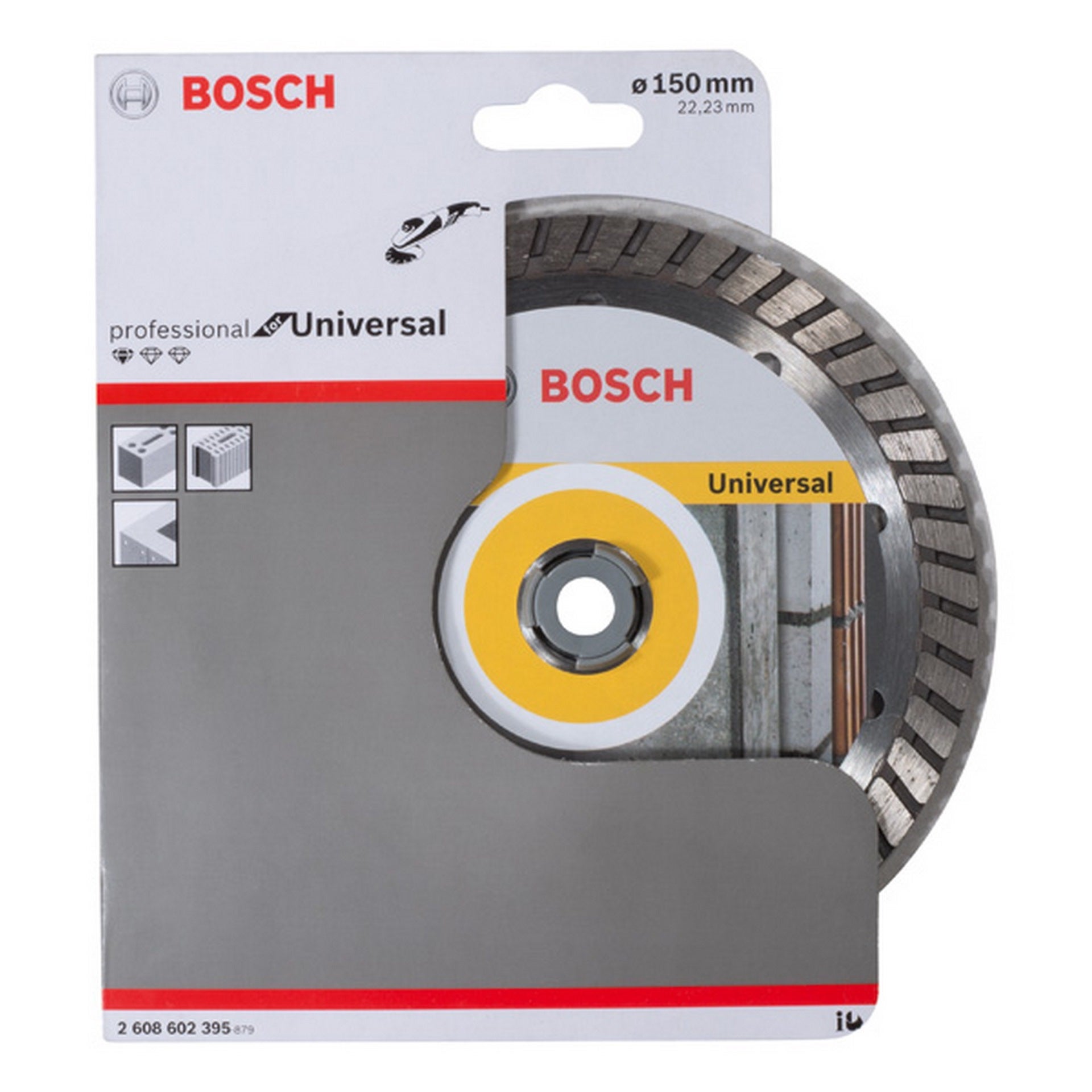 Bosch PRO Multi Material Turbo Diamanttrennscheibe, 150 × 22,23 × 10 mm #2608602395