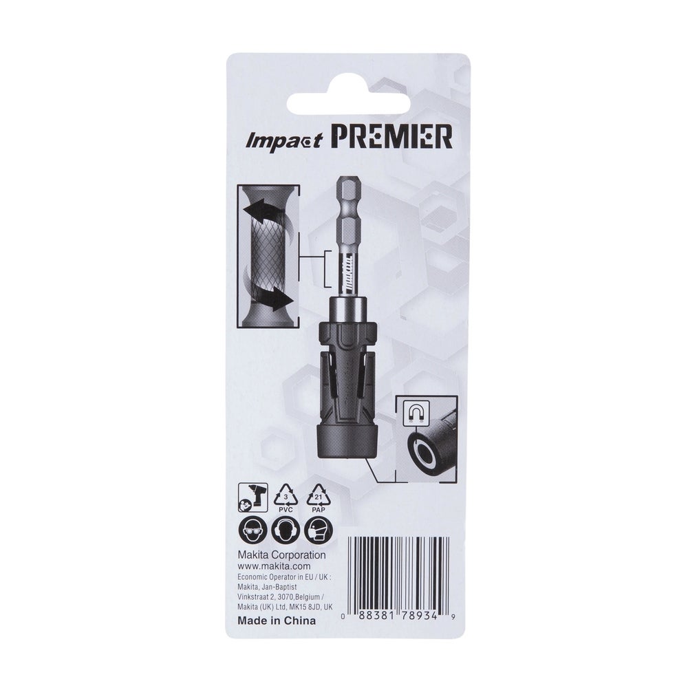 Makita Ultramag Torsion Bithalter Impact Premier, 80 mm, 1/4" #E-20270