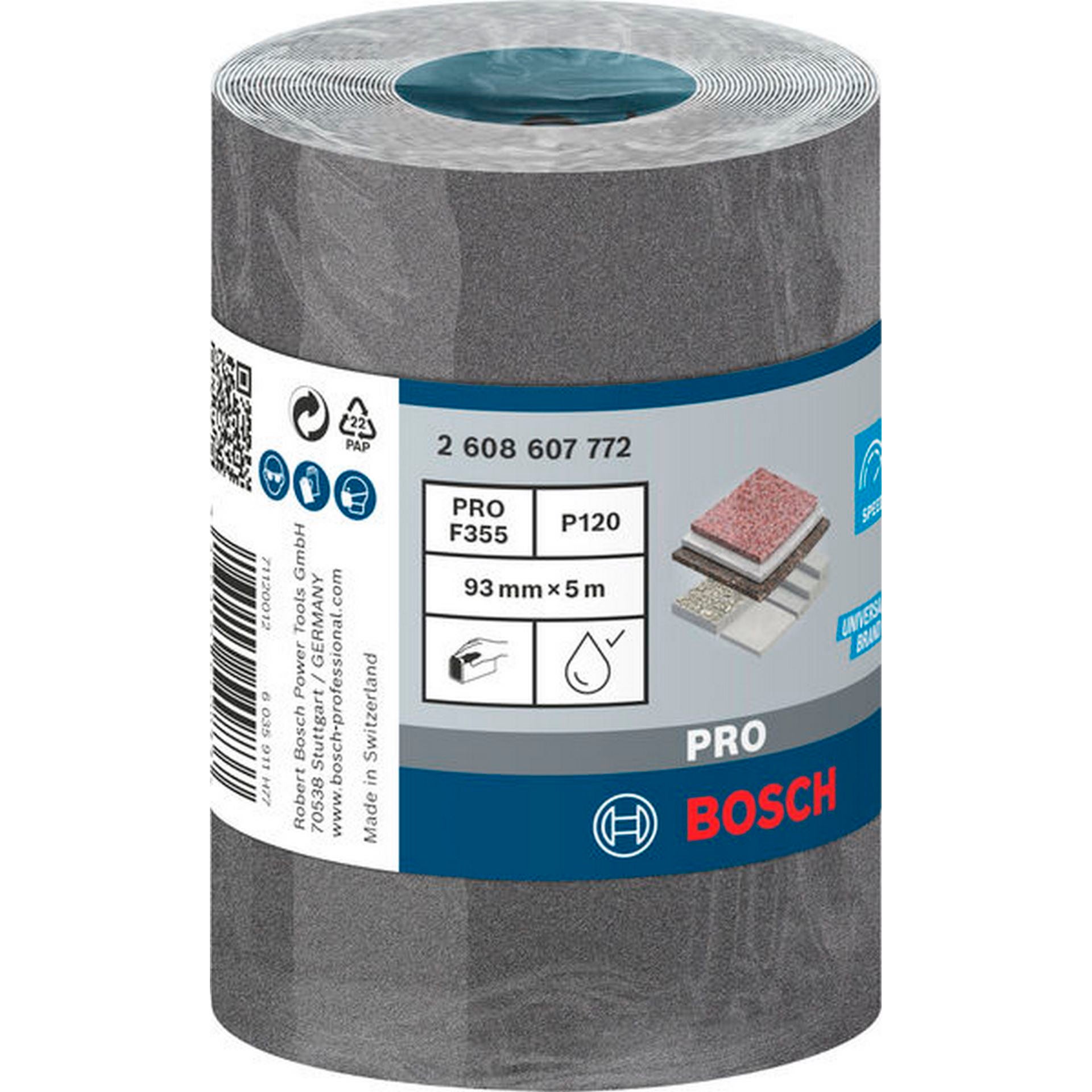 Bosch PRO C355 Schleifrolle, 93 mm, 5 m, G120 #2608607772