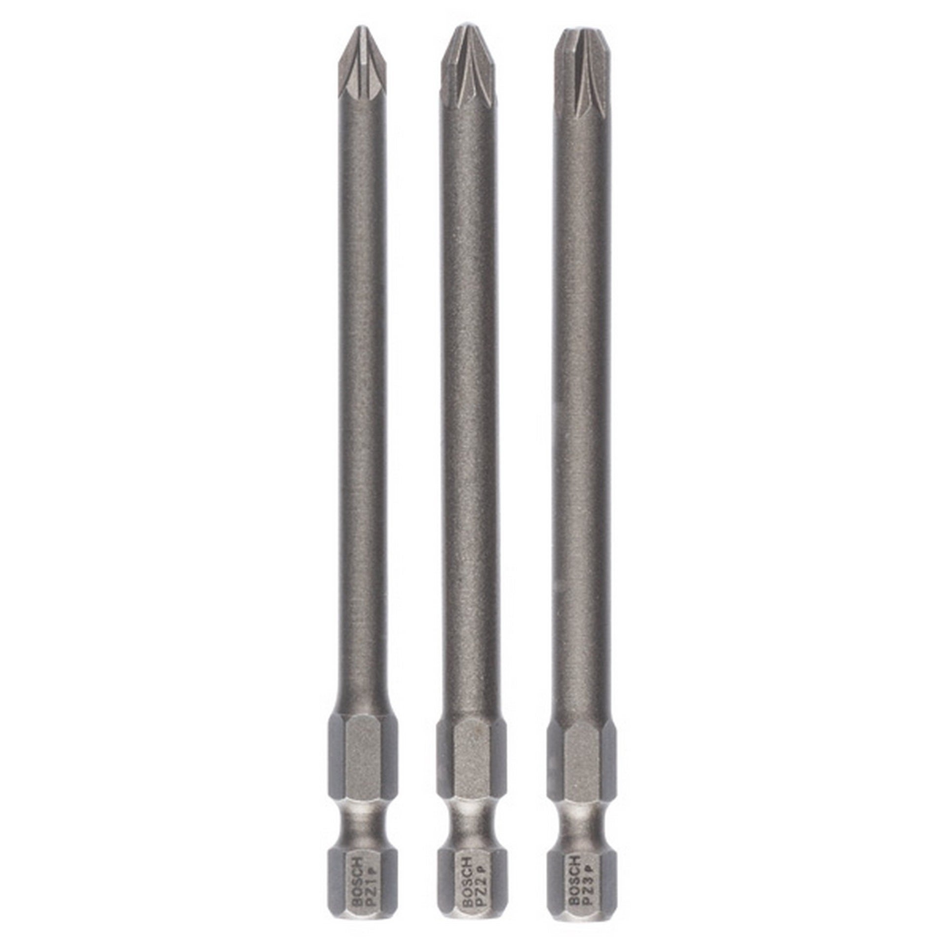 Bosch Schrauberbit-Set Extra-Hart, 3-teilig, PZ1, PZ2, PZ3, 89 mm #2607001761