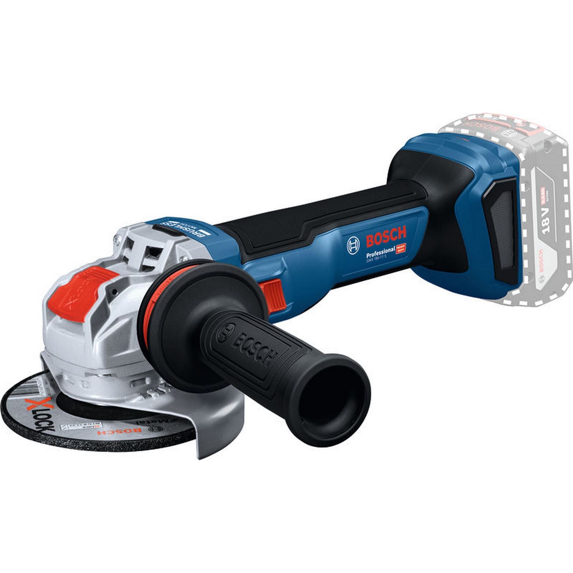 Bosch Winkelschleifer mit X-LOCK GWX 18V-11 S in L-BOXX #06019N4200