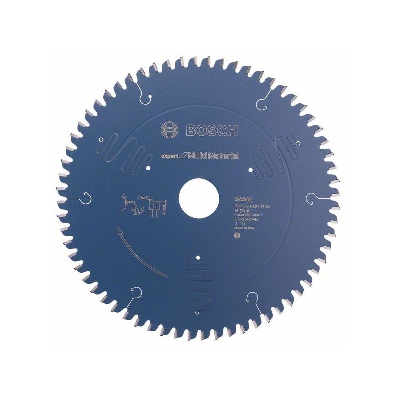 Bosch EXPERT Multi Material Kreissägeblatt, 216x2,4/1,8x30 mm, Z64 #2608642493