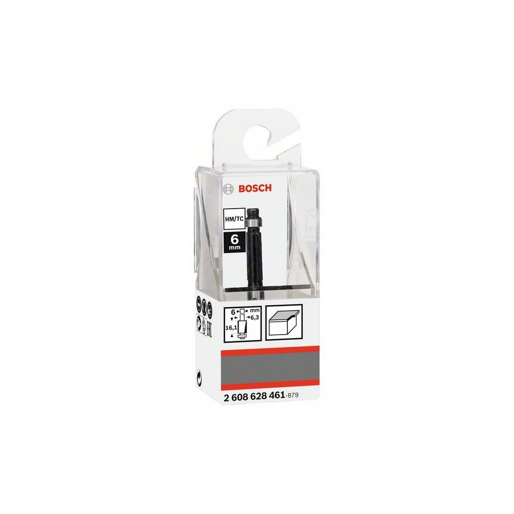 Bosch PRO Bündigfräser mit unterem Kugellager, D 6,4 mm, L 16,2 mm, S 6 mm #2608628461