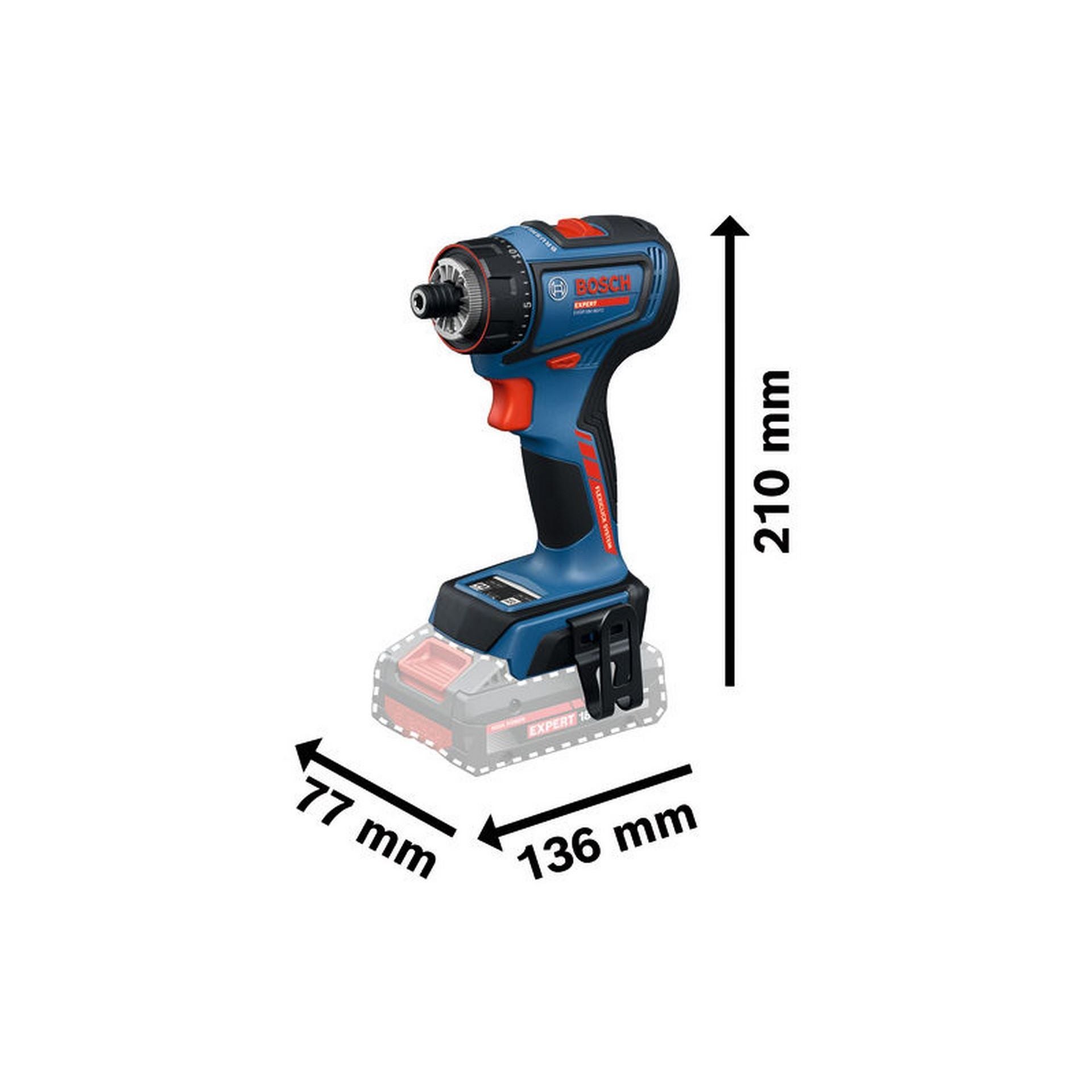 Bosch Akku-Bohrschrauber EXSR18V-90FC, L-BOXX 136 #06019R2000
