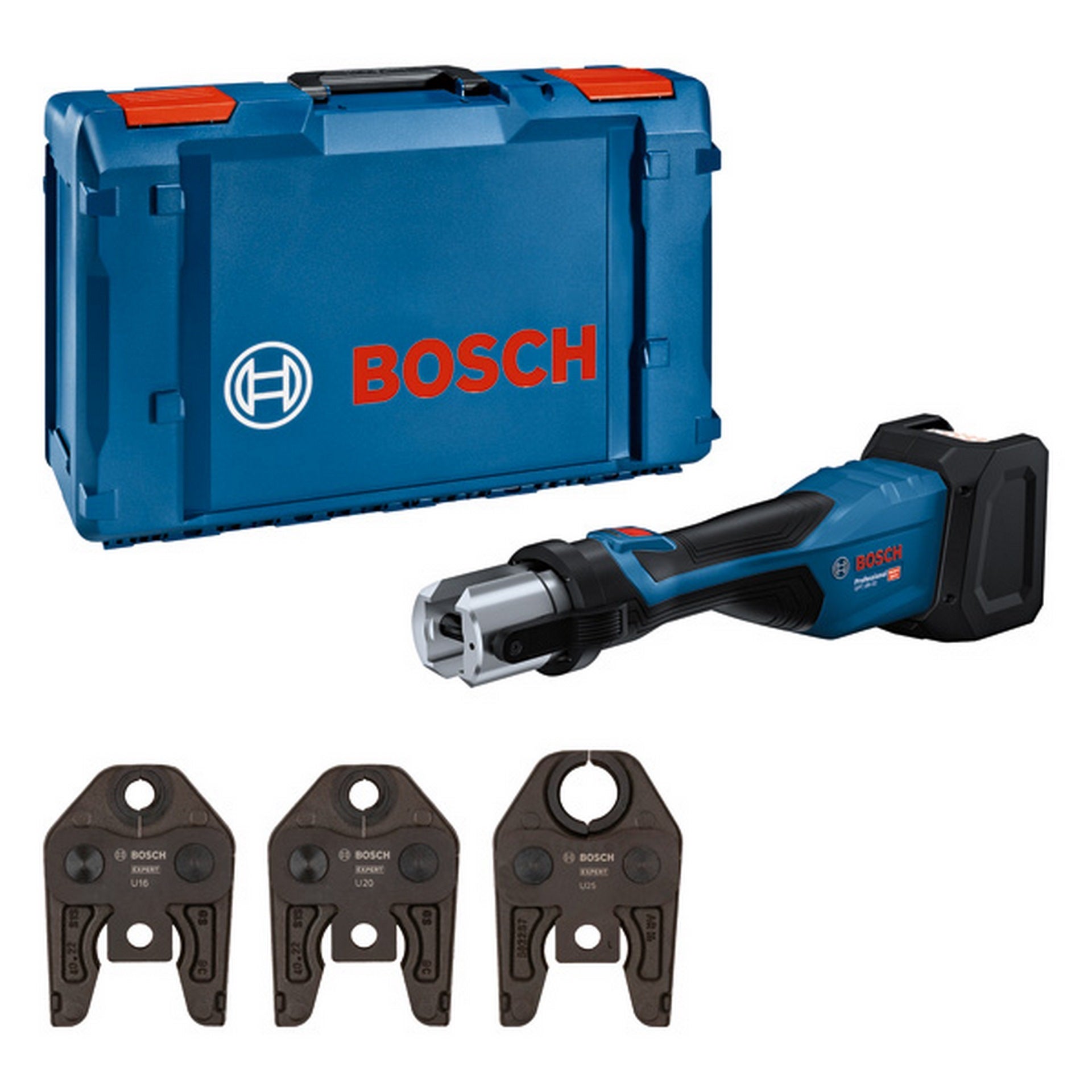 Bosch Akku-Presswerkzeug GPT 18V-32, 1 x XL-BOXX, Kit U #06019M2103