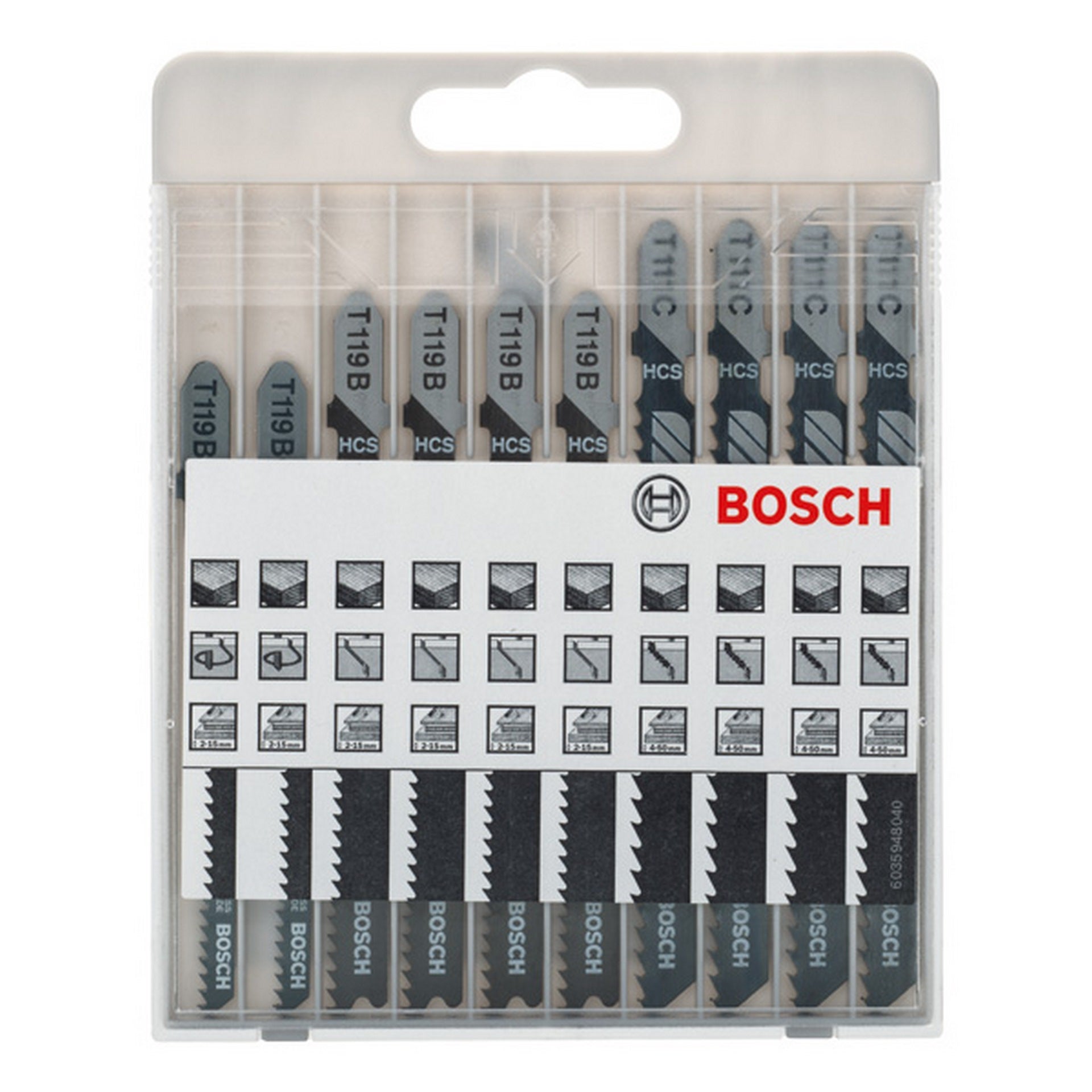 Bosch 10-tlg. Stichsägeblatt-Set Basic for Wood #2607010629