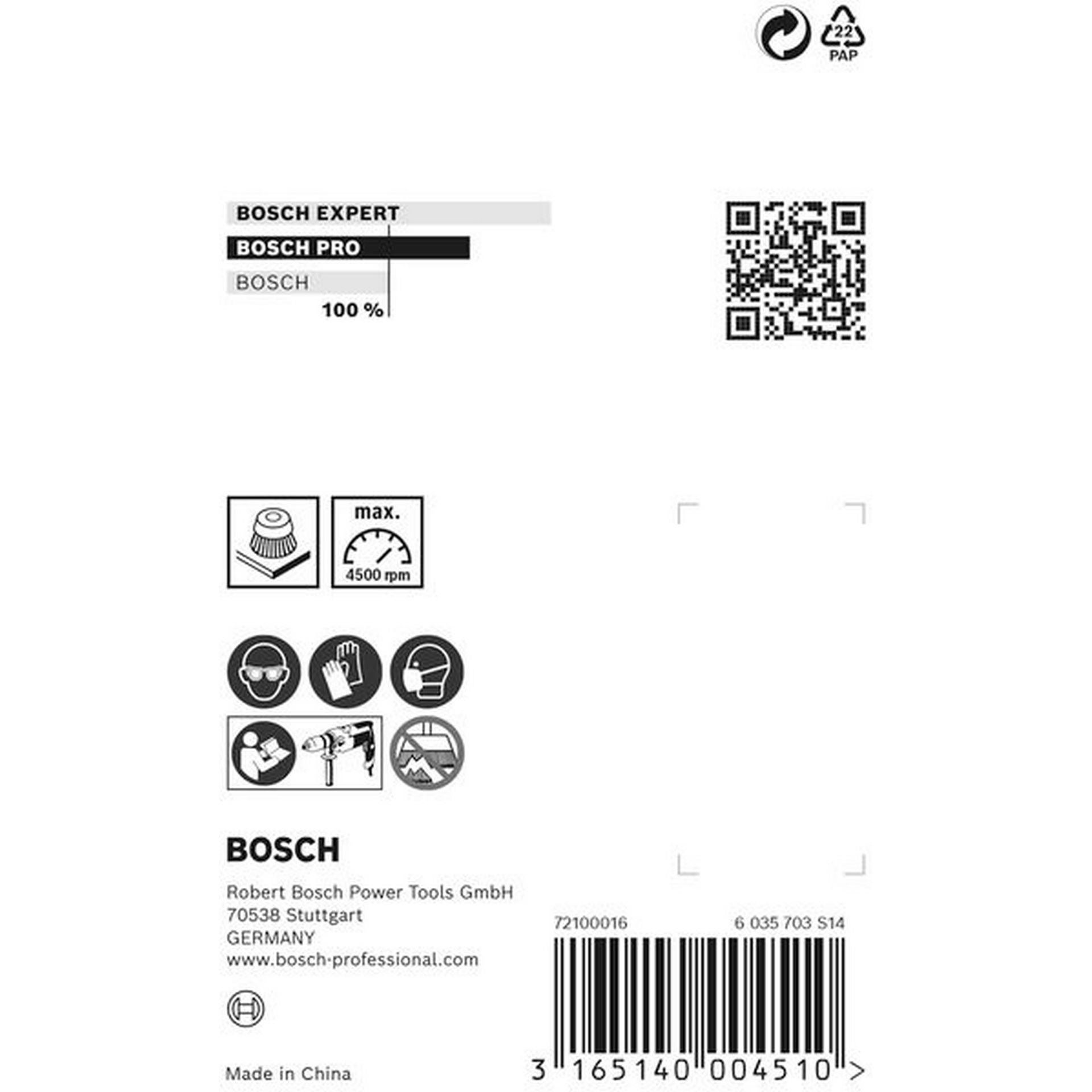 Bosch PRO Metal clean Topfbürste, zylindrischer Schaft, 70 x 0,3 mm #1609200270