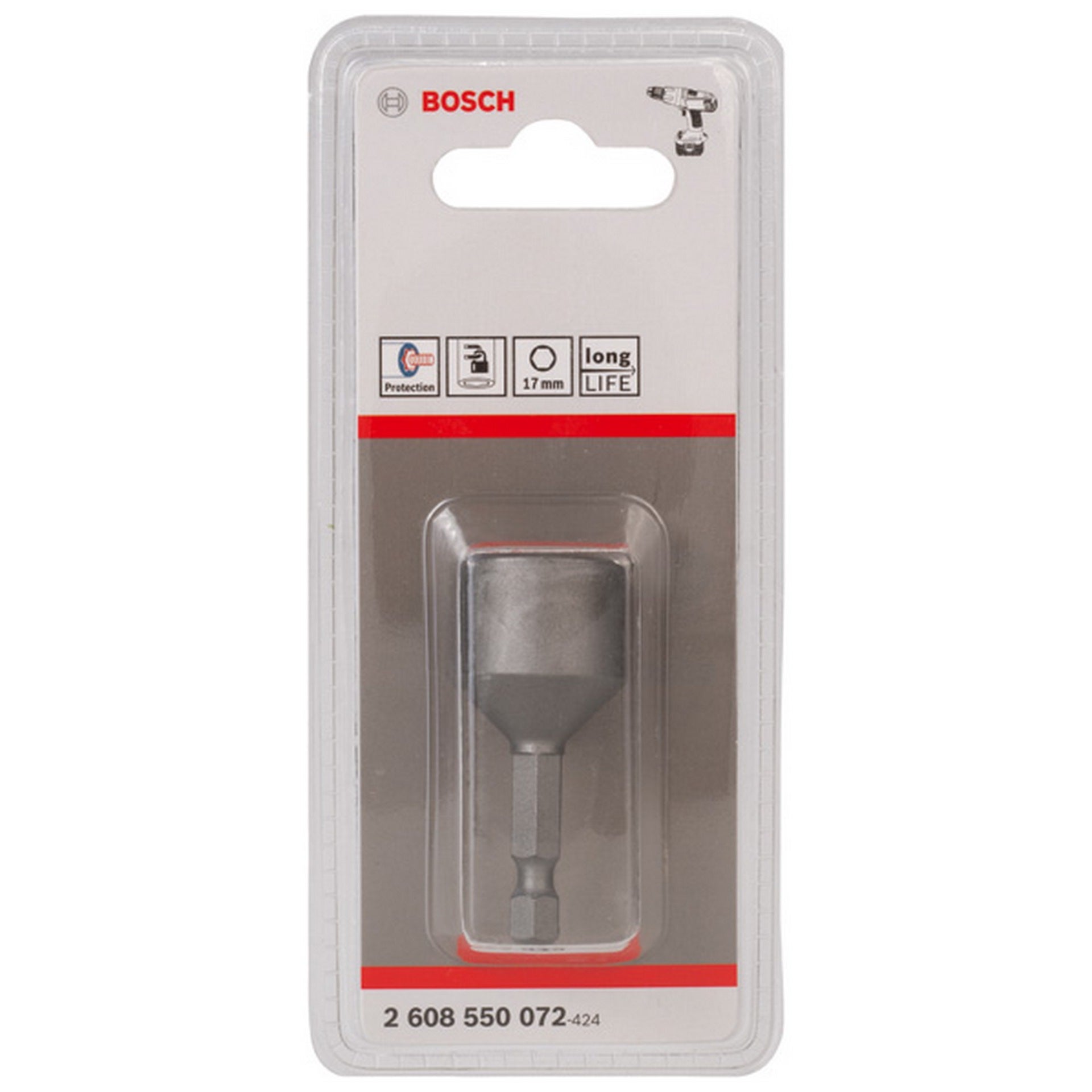 Bosch Steckschlüssel, 50 x 17 mm, M 10, mit Magnet #2608550072