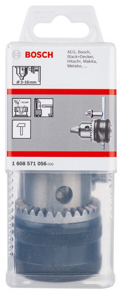 Bosch Spannfutter mit Passfeder, 5/8"-16, 3-16 mm #1608571056