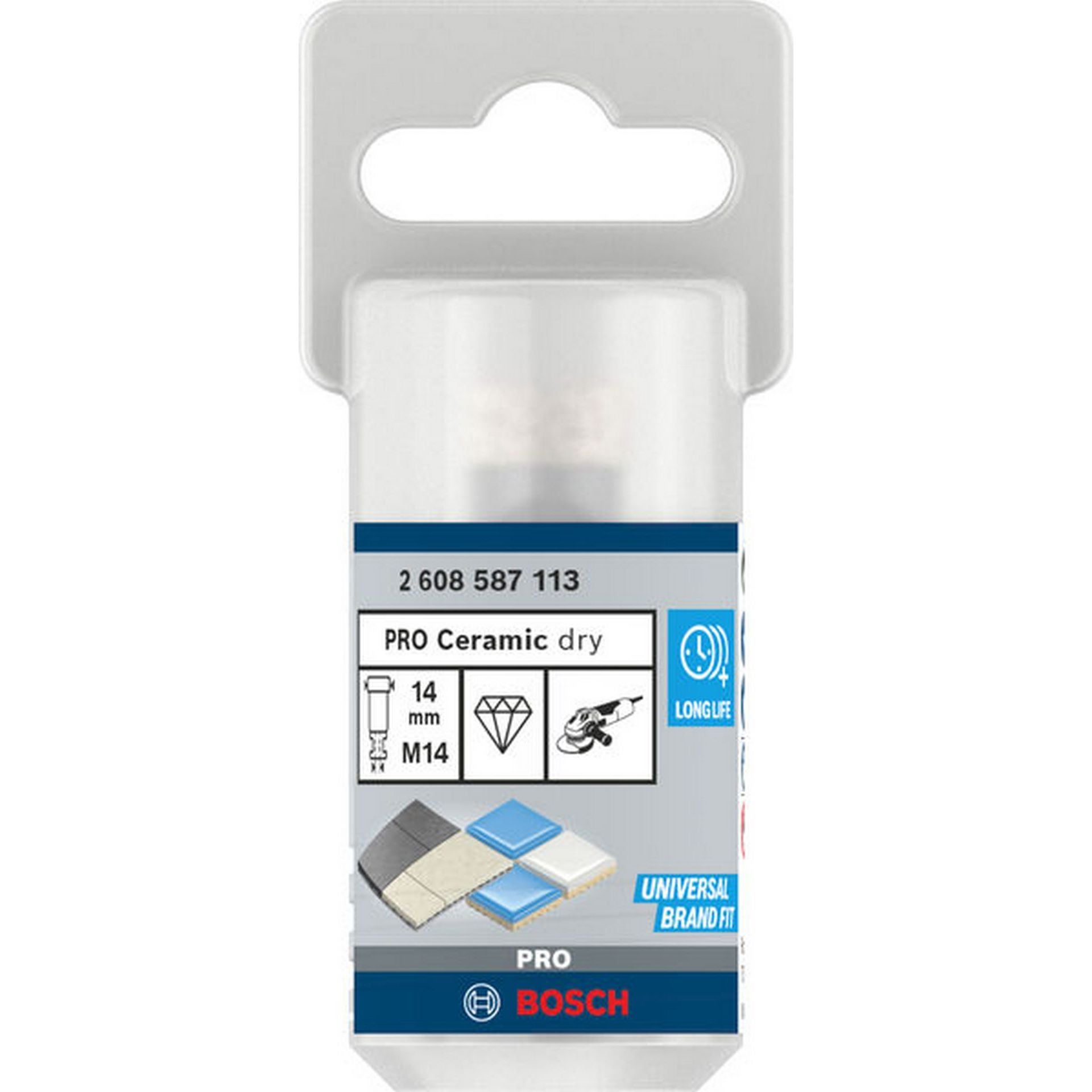 Bosch PRO Ceramic Trockenbohrkrone, 14 x 30 x14 mm #2608587113